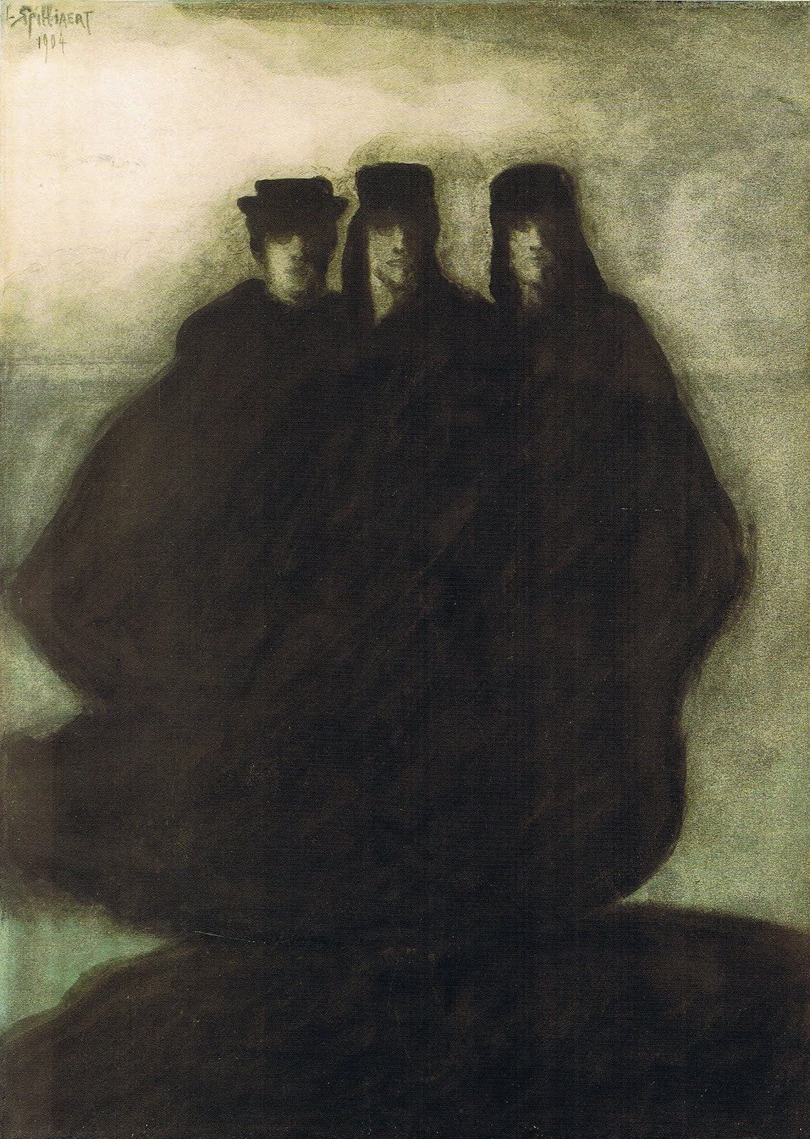 {{ product_title }} Fine Art Print | {{ product_vendor }} Jakero77 Léon Spilliaert - Les Trois Figures (circa 1910) Fine Art Print Art Print Jakero77