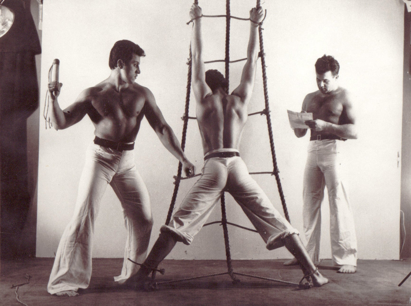 {{ product_title }} Fine Art Print | {{ product_vendor }} Jakero77 Navy Sailor Flogged in the Rigging (1960s) Gay Interest Fine Art Print Art Print Jakero77