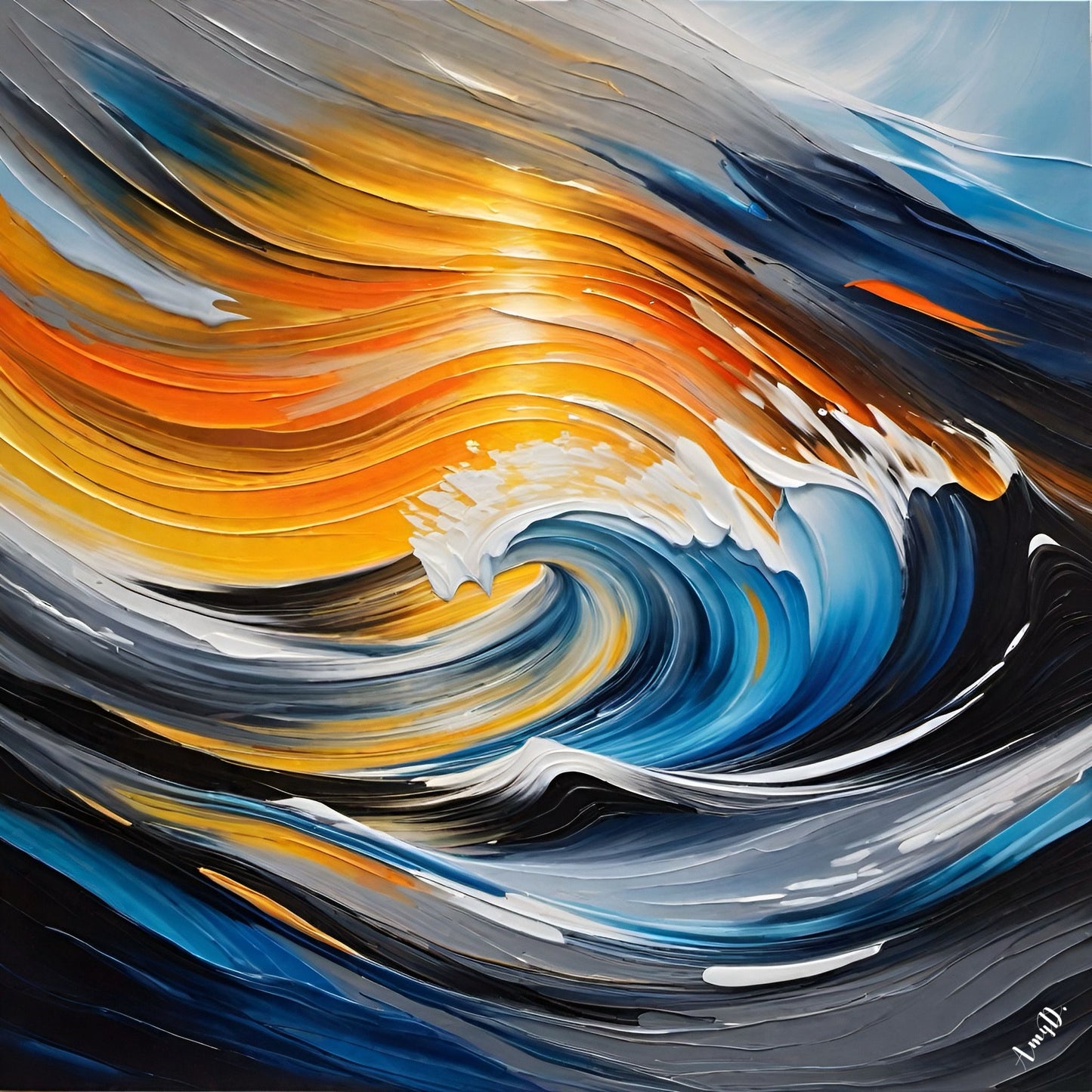 {{ product_title }} Fine Art Print | {{ product_vendor }} Jakero77 Amy Diab - Sunrise Storm Hawaiian Surfing (2023) Hand-Signed Fine Art Print Art Print Jakero77