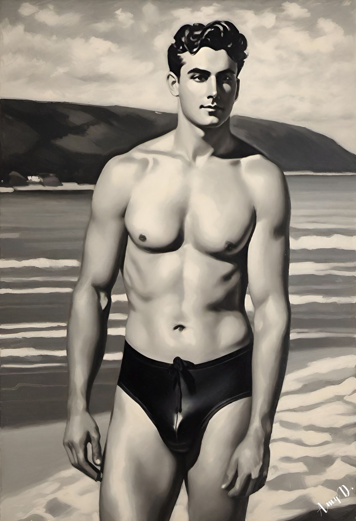 {{ product_title }} Fine Art Print | {{ product_vendor }} Jakero77 Amy Diab - Monochrome Leisure (2024) Hand-Signed Fine Art Print Art Print Jakero77