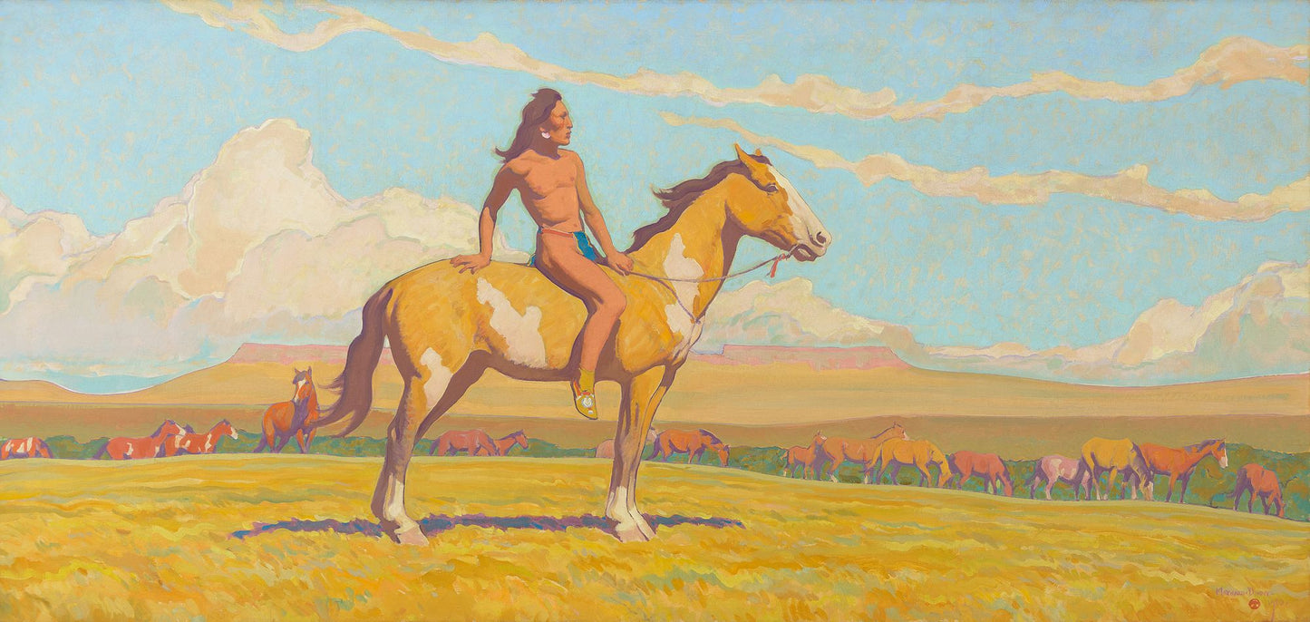 {{ product_title }} Fine Art Print | {{ product_vendor }} Jakero77 Maynard Dixon - The Pony Boy (1920) Thunderbird Fine Art Print Art Print Jakero77