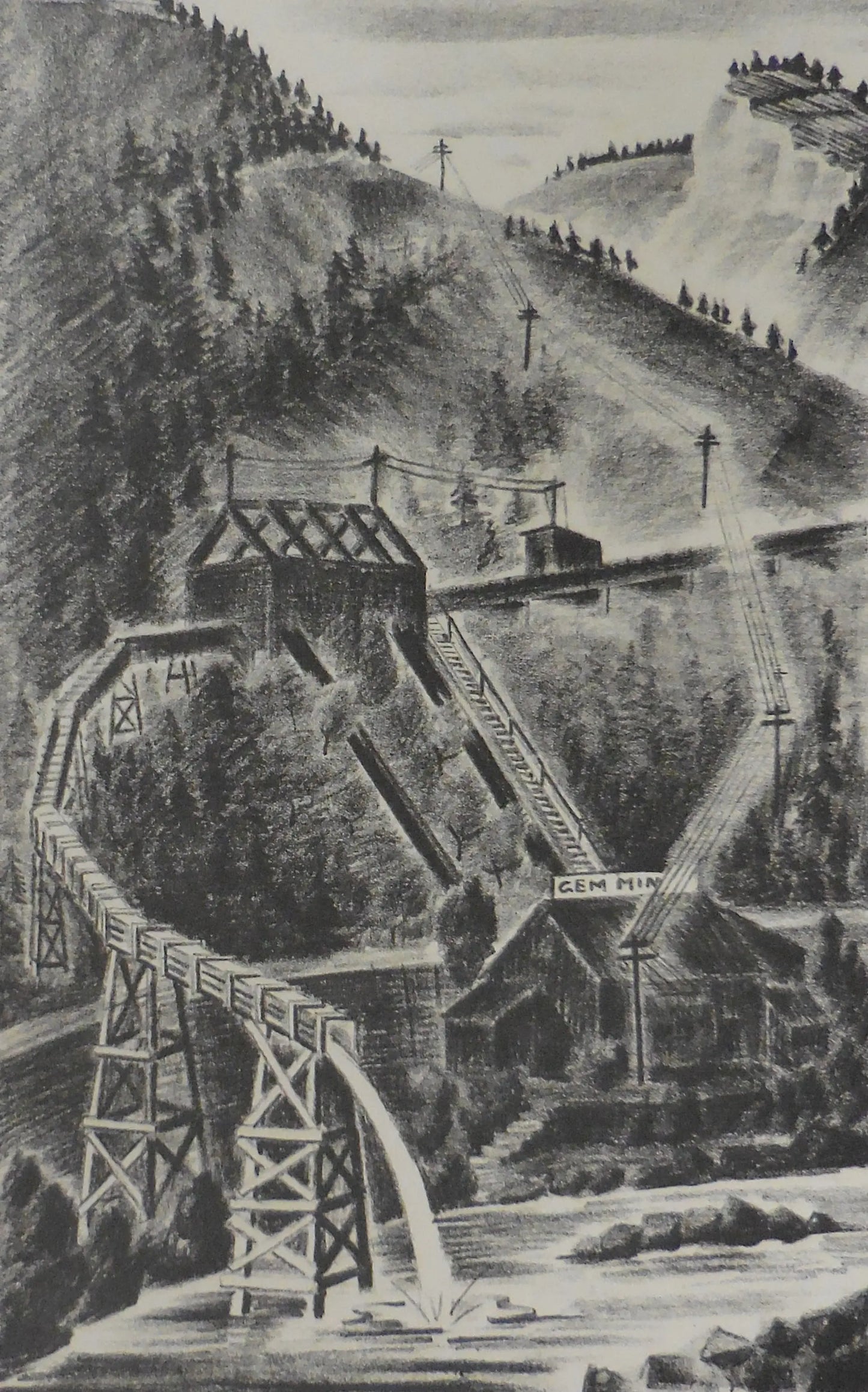 {{ product_title }} Fine Art Print | {{ product_vendor }} Jakero77 Arnold Ronnebeck - Gem Mining Company Colorado (1932) Fine Art Print Art Print Jakero77