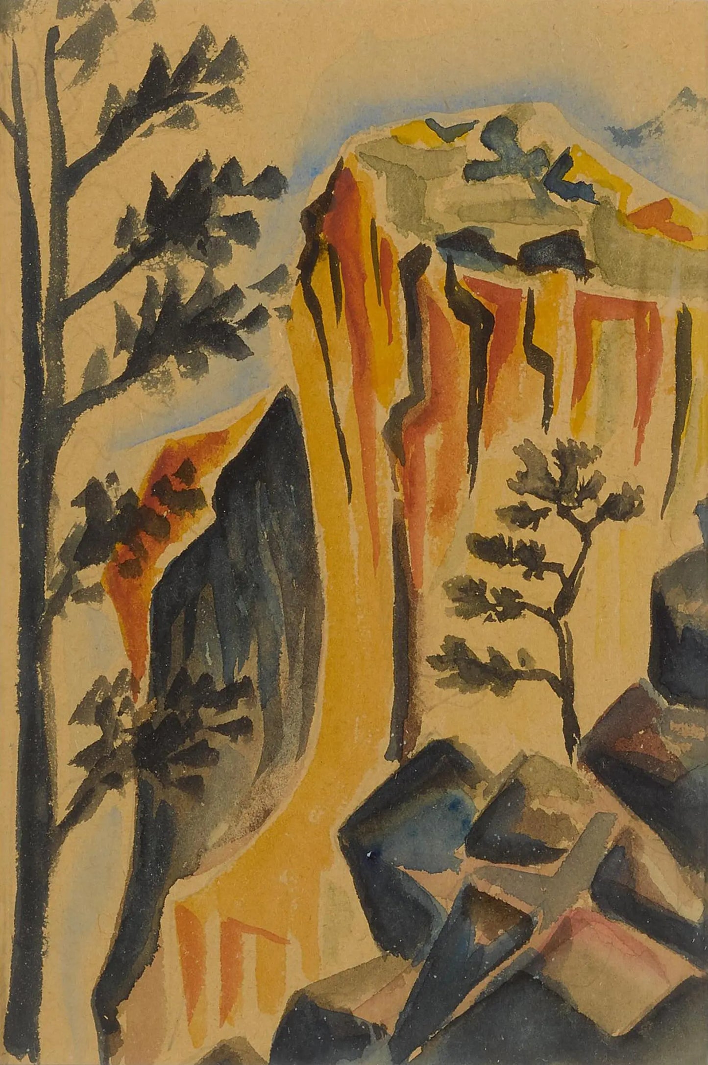 {{ product_title }} Fine Art Print | {{ product_vendor }} Jakero77 Arnold Ronnebeck - Rito de Las Frijoles No. 2 (1920s) Fine Art Print Art Print Jakero77