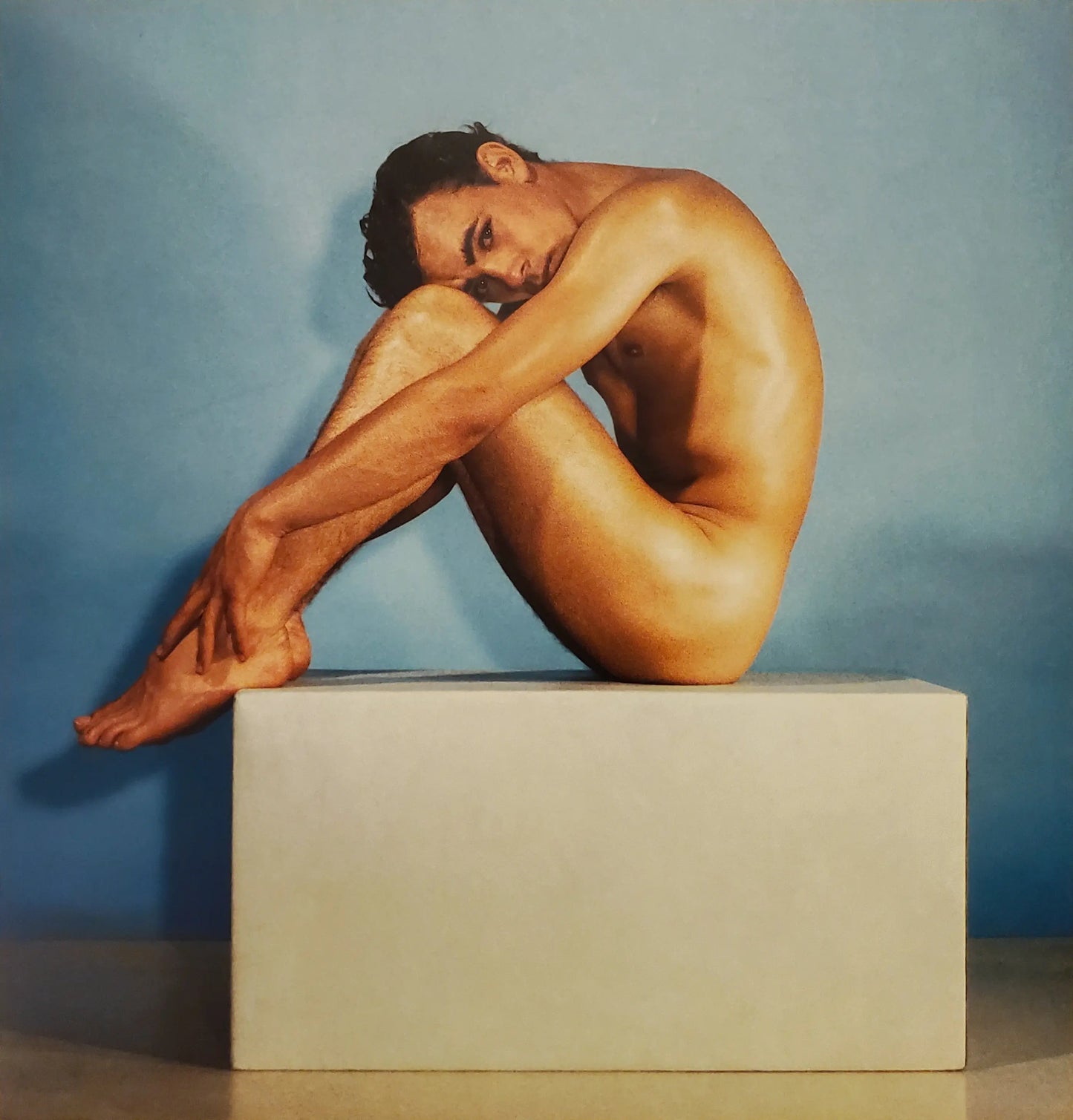 {{ product_title }} Fine Art Print | {{ product_vendor }} Jakero77 Bruce Bellas of LA - Jim Wilson Nude Gazing Into Camera (1960s) Fine Art Print Art Print Jakero77