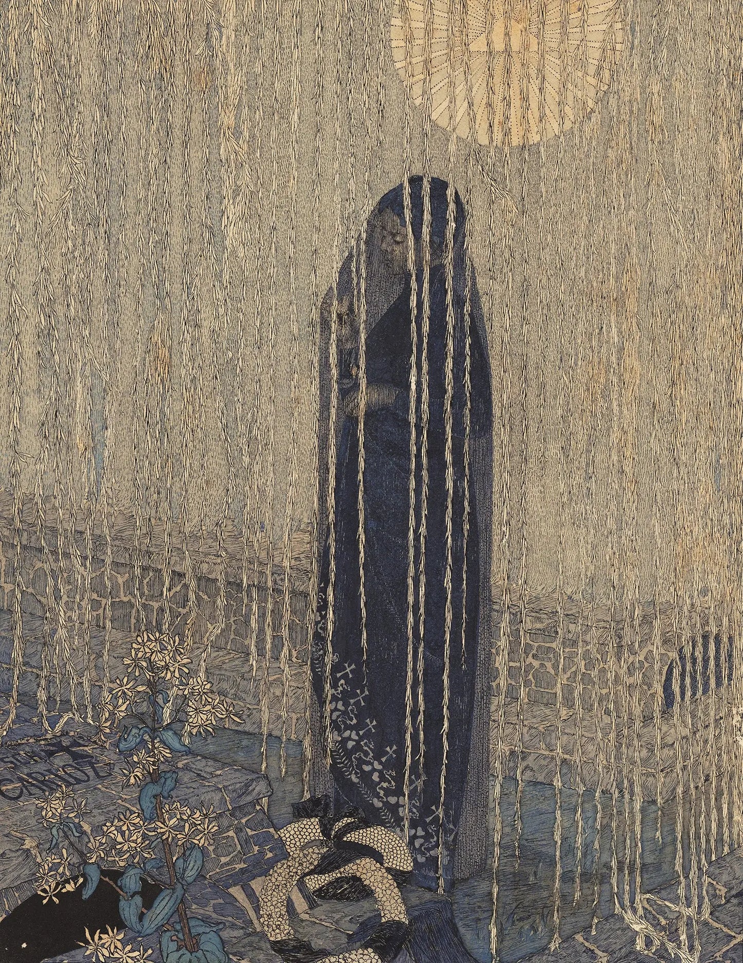 {{ product_title }} Fine Art Print | {{ product_vendor }} Jakero77 Carlos Schwabe - Dia da Morte Death Day (1890-92) Fine Art Print Art Print Jakero77