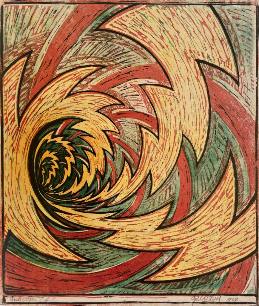 {{ product_title }} Fine Art Print | {{ product_vendor }} Jakero77 Cyril Power - The Vortex (1929) - 17" x 22" Fine Art Print Art Print Jakero77