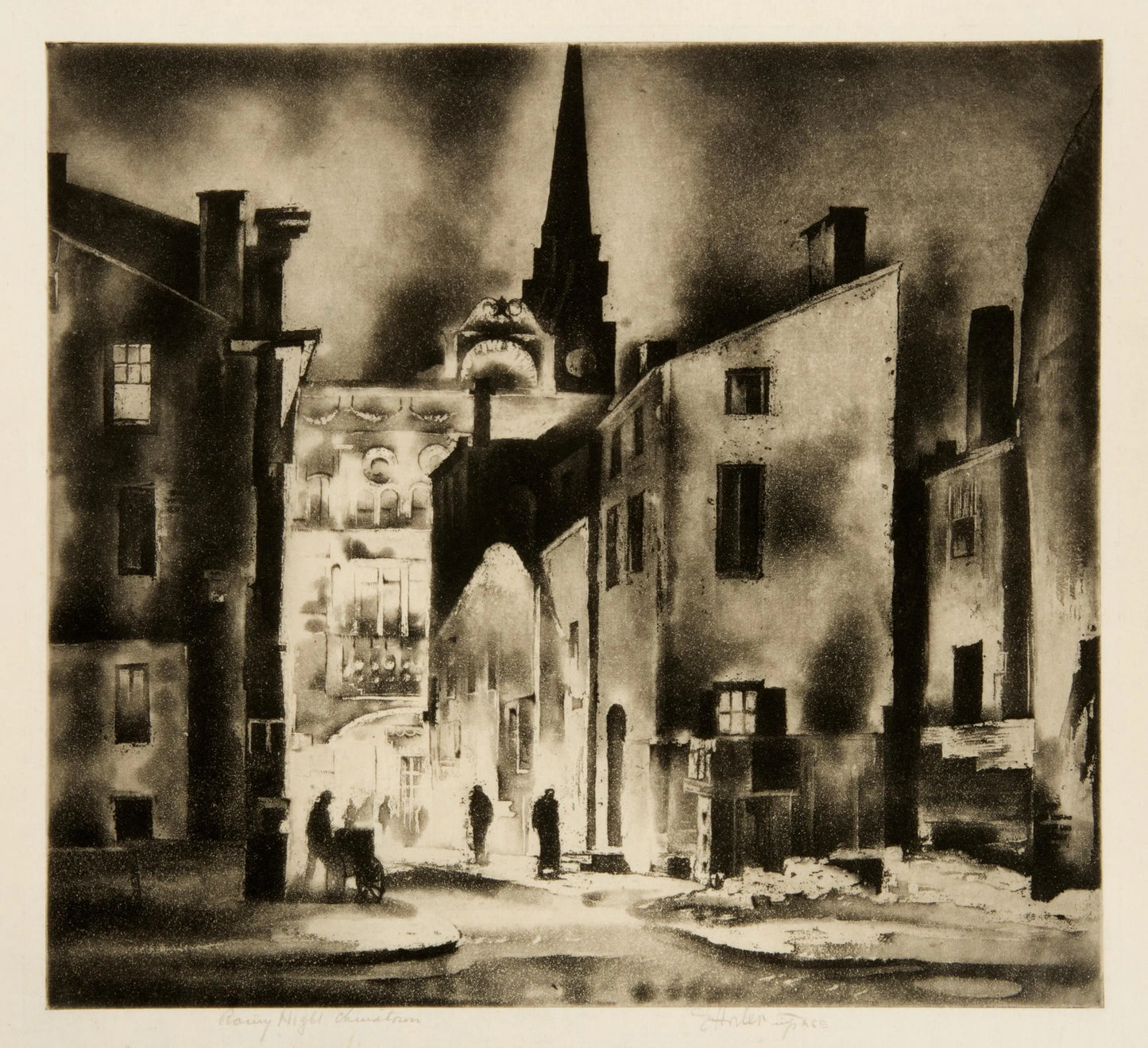 {{ product_title }} Fine Art Print | {{ product_vendor }} Jakero77 Earl Horter - Rainy Night, Chinatown (1933) Fine Art Print Art Print Jakero77