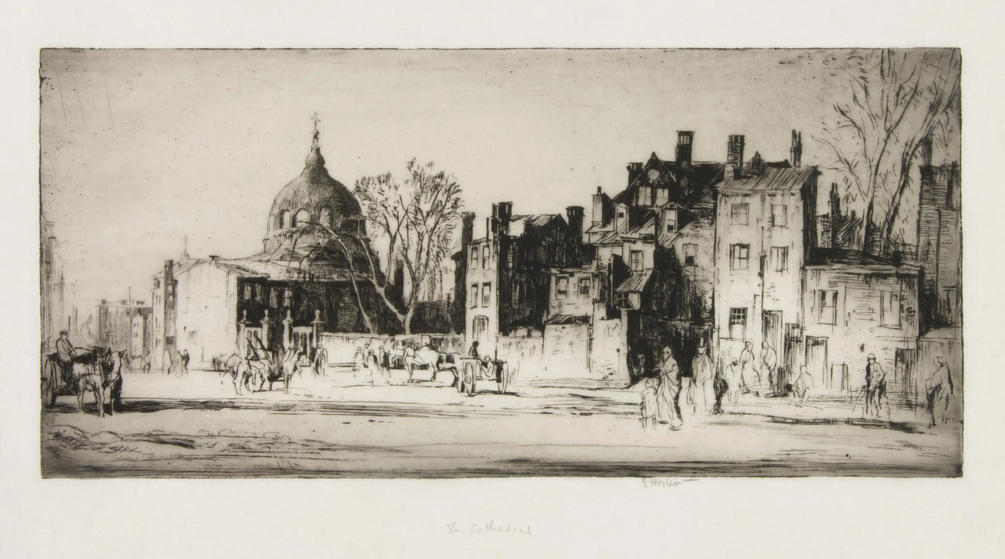 {{ product_title }} Fine Art Print | {{ product_vendor }} Jakero77 Earl Horter - The Cathedral Dome Tower Old Philadelphia (1919) Art Print Art Print Jakero77