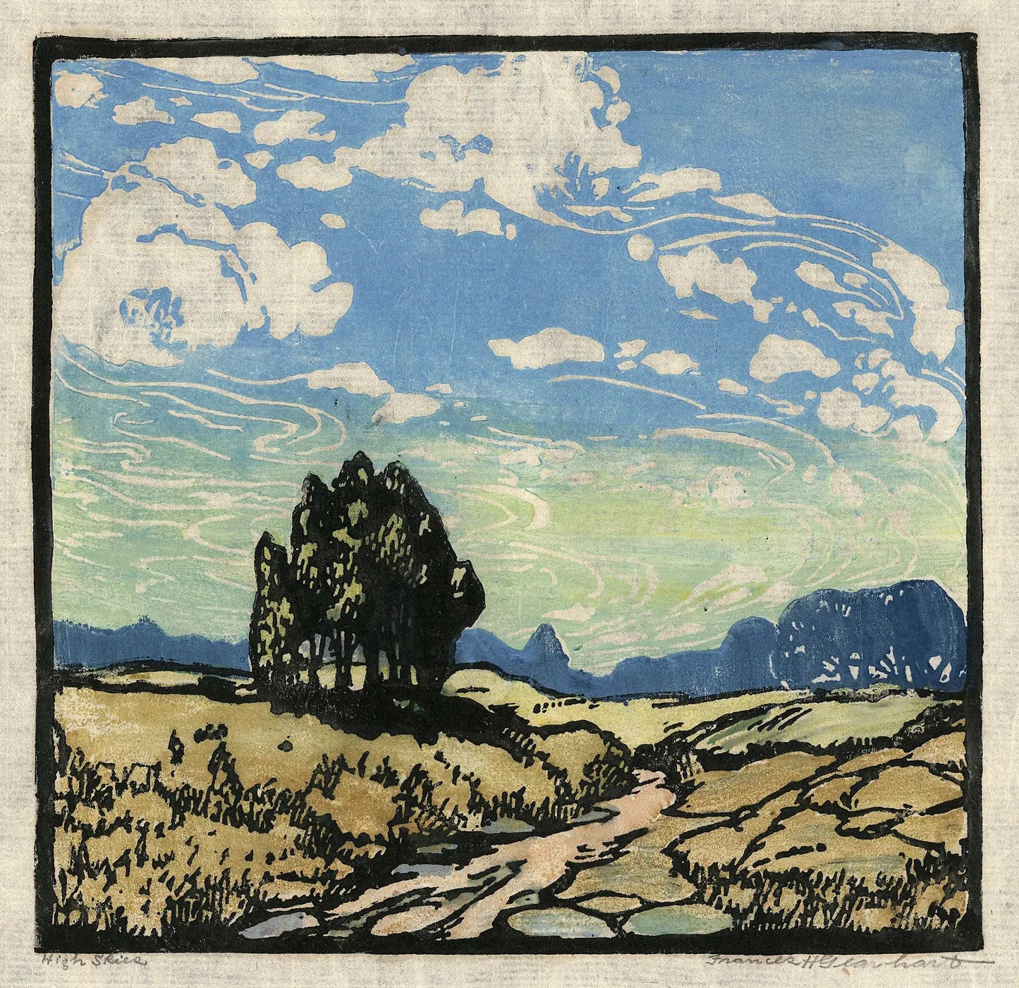 {{ product_title }} Fine Art Print | {{ product_vendor }} Jakero77 Frances Gearhart - High Skies (1922) - 17" x 22" Fine Art Print Art Print Jakero77