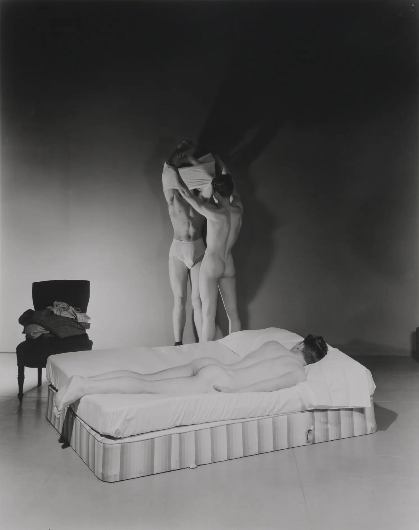 {{ product_title }} Fine Art Print | {{ product_vendor }} Jakero77 George Platt Lynes - 3 Nude Males Butt (1942) Gay Models Fine Art Print Art Print Jakero77