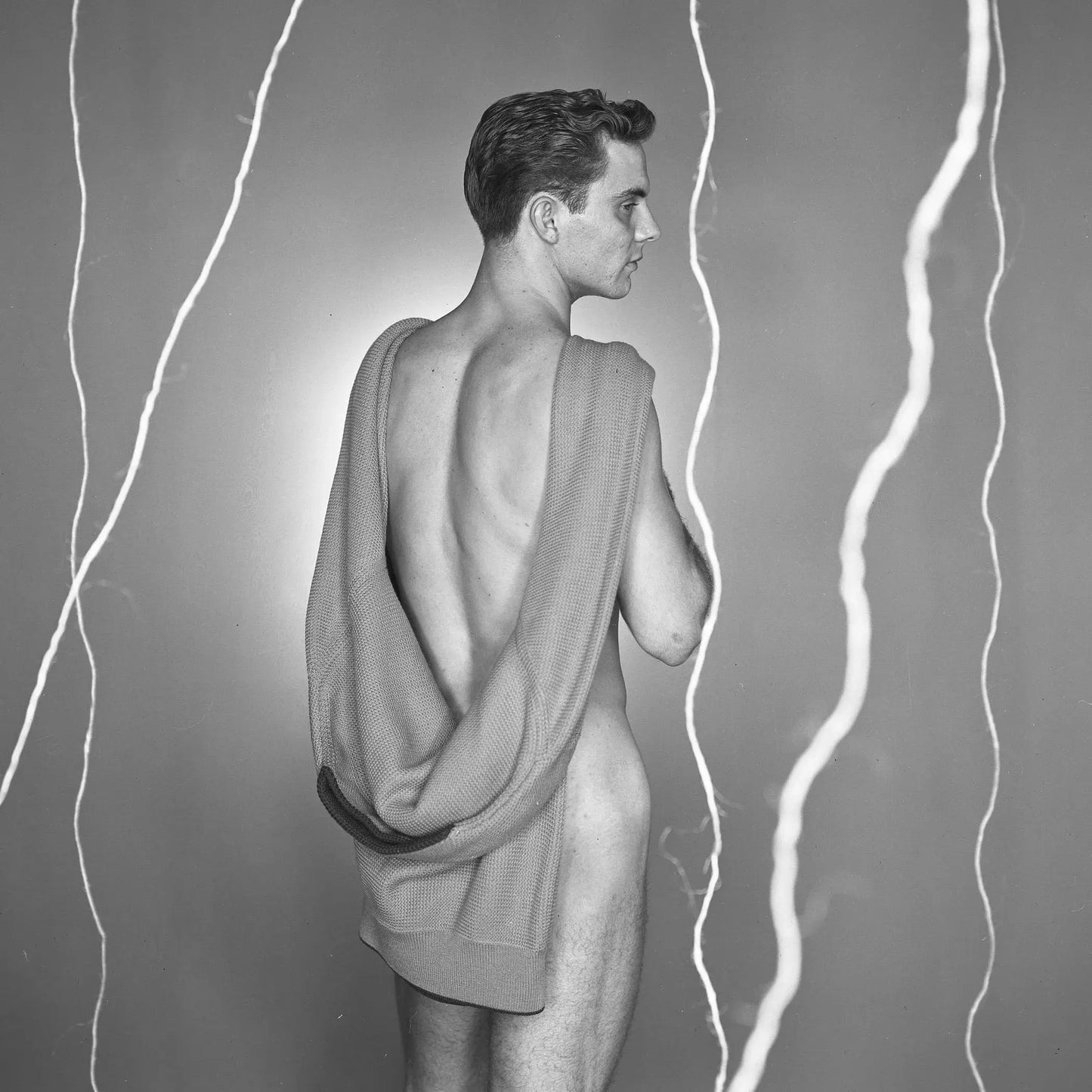 {{ product_title }} Fine Art Print | {{ product_vendor }} Jakero77 George Platt Lynes - Ralph McWilliams Semi Nude (1952) Fine Art Print Art Print Jakero77