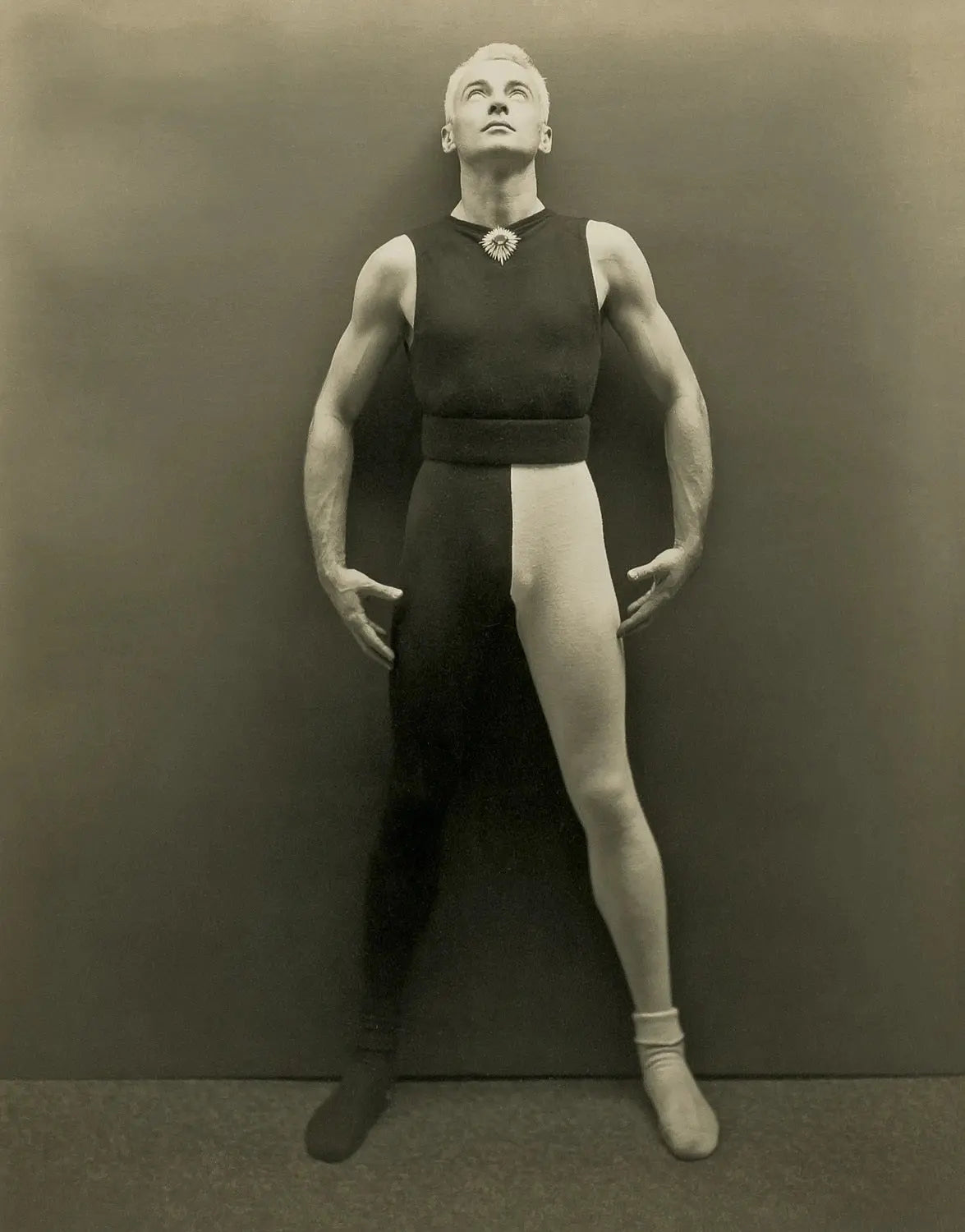 {{ product_title }} Fine Art Print | {{ product_vendor }} Jakero77 George Platt Lynes - Self Portrait in Tights Muscles (1945) Fine Art Print Art Print Jakero77