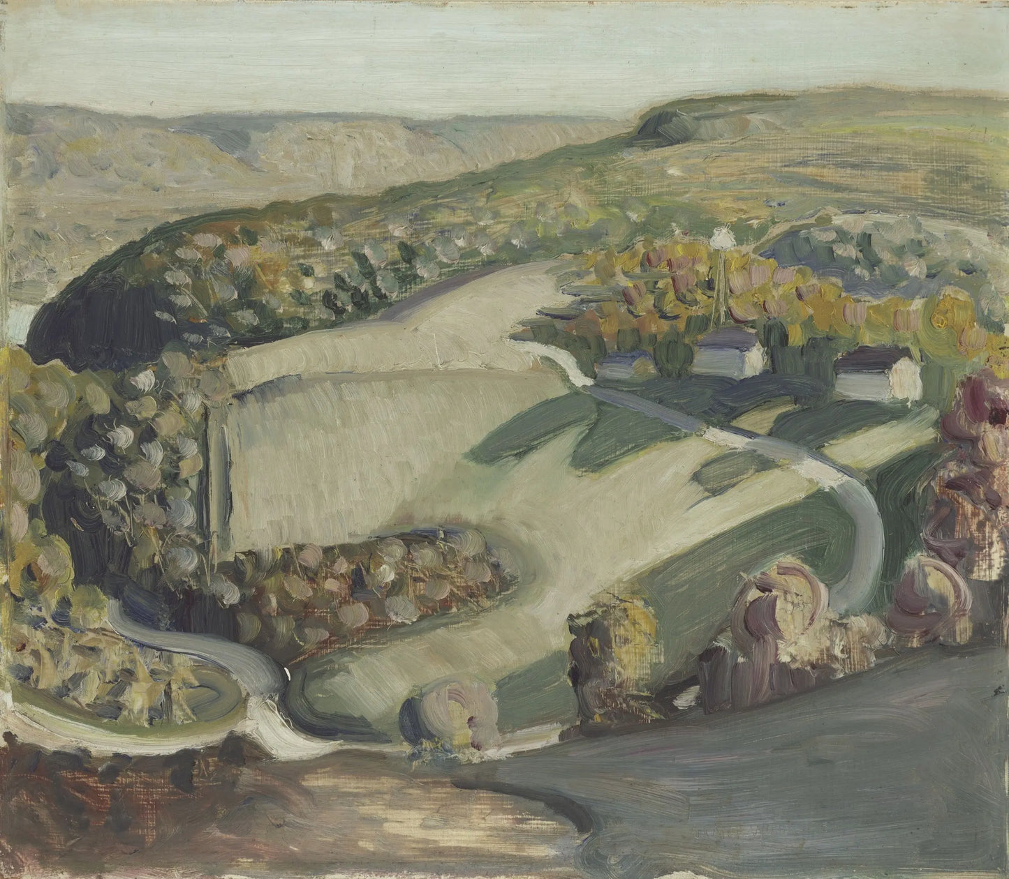 {{ product_title }} Fine Art Print | {{ product_vendor }} Jakero77 Grant Wood - Rural Landscape (1931) Fine Art Print Art Print Jakero77