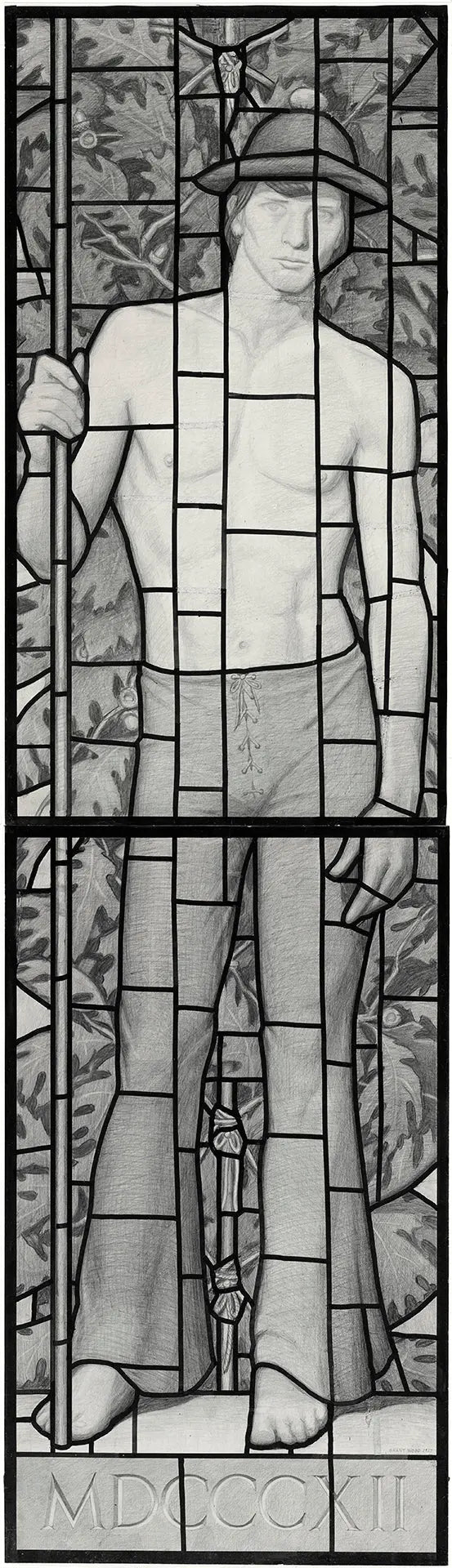 {{ product_title }} Fine Art Print | {{ product_vendor }} Jakero77 Grant Wood - Soldier in the War of 1812 (1927) Fine Art Print Art Print Jakero77