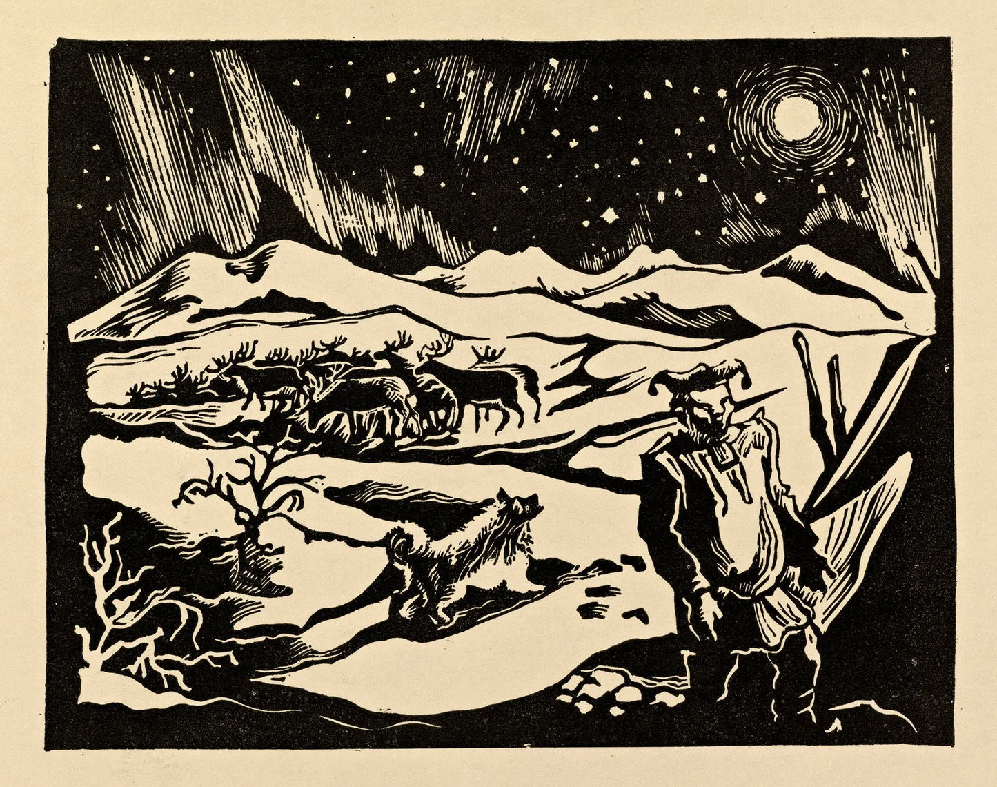 {{ product_title }} Fine Art Print | {{ product_vendor }} Jakero77 John Andreas Savio - Firelight Flickering on the Ceiling of the World - 17"x22" Fine Art Print Art Print Jakero77