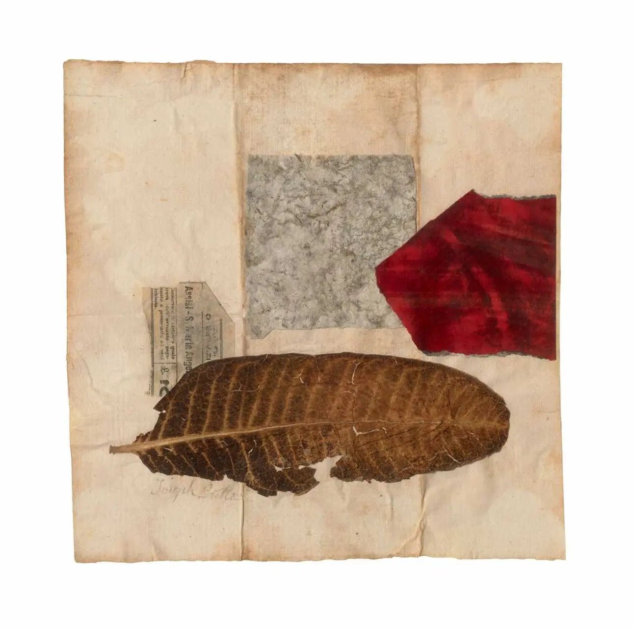 {{ product_title }} Fine Art Print | {{ product_vendor }} Jakero77 Joseph Stella - Untitled Leaf Collage (circa 1918) - 17" x 22" Fine Art Print Art Print Jakero77