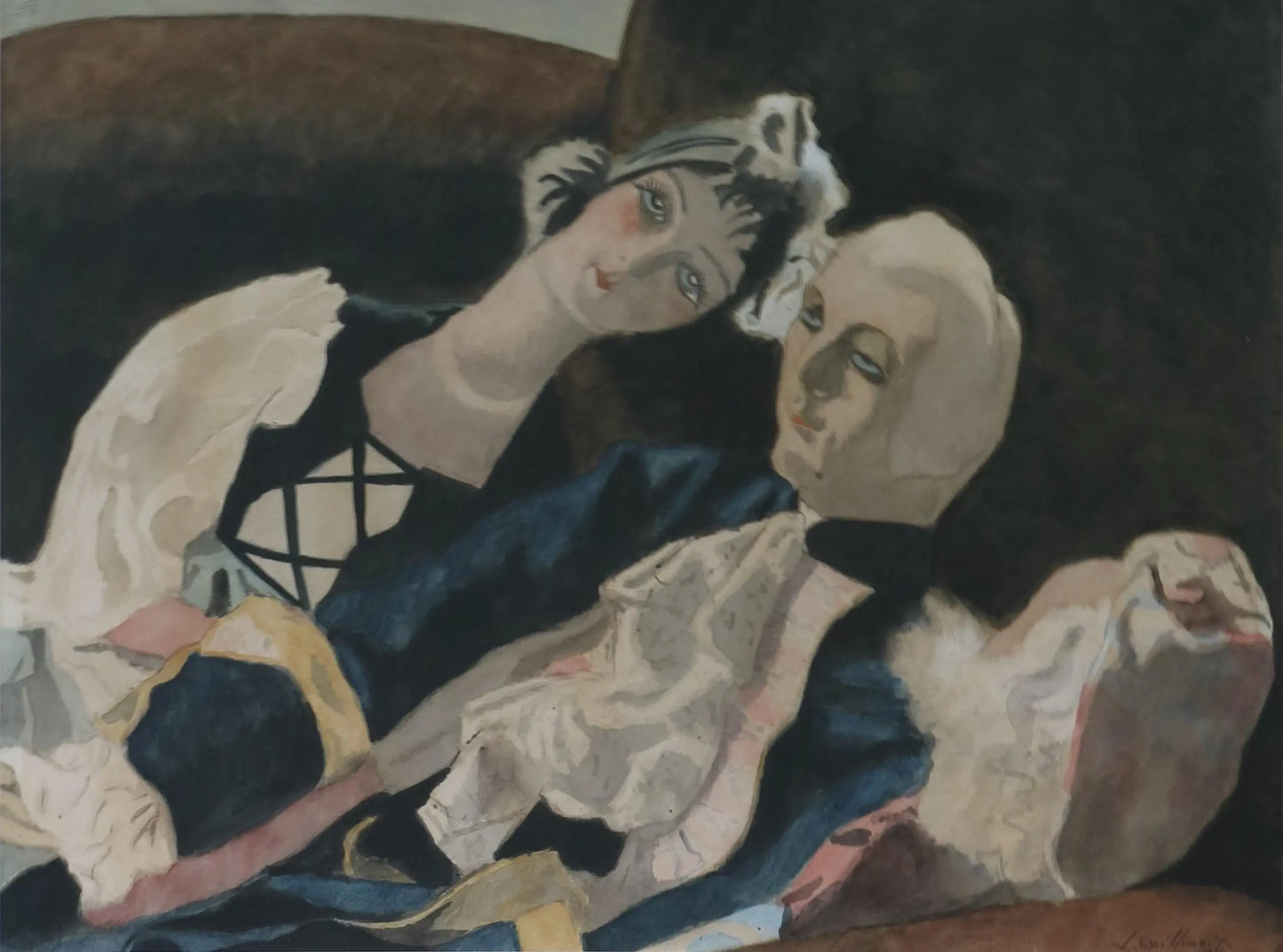 {{ product_title }} Fine Art Print | {{ product_vendor }} Jakero77 Léon Spilliaert - Les poupées (1931) The Dolls Fine Art Print Art Print Jakero77