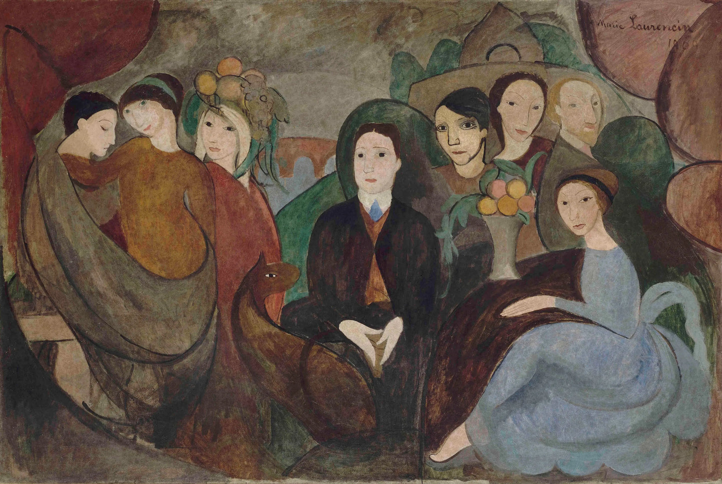 {{ product_title }} Fine Art Print | {{ product_vendor }} Jakero77 Marie Laurencin - Meeting in the Countryside (1909) - 17" x 22" Fine Art Print Art Print Jakero77