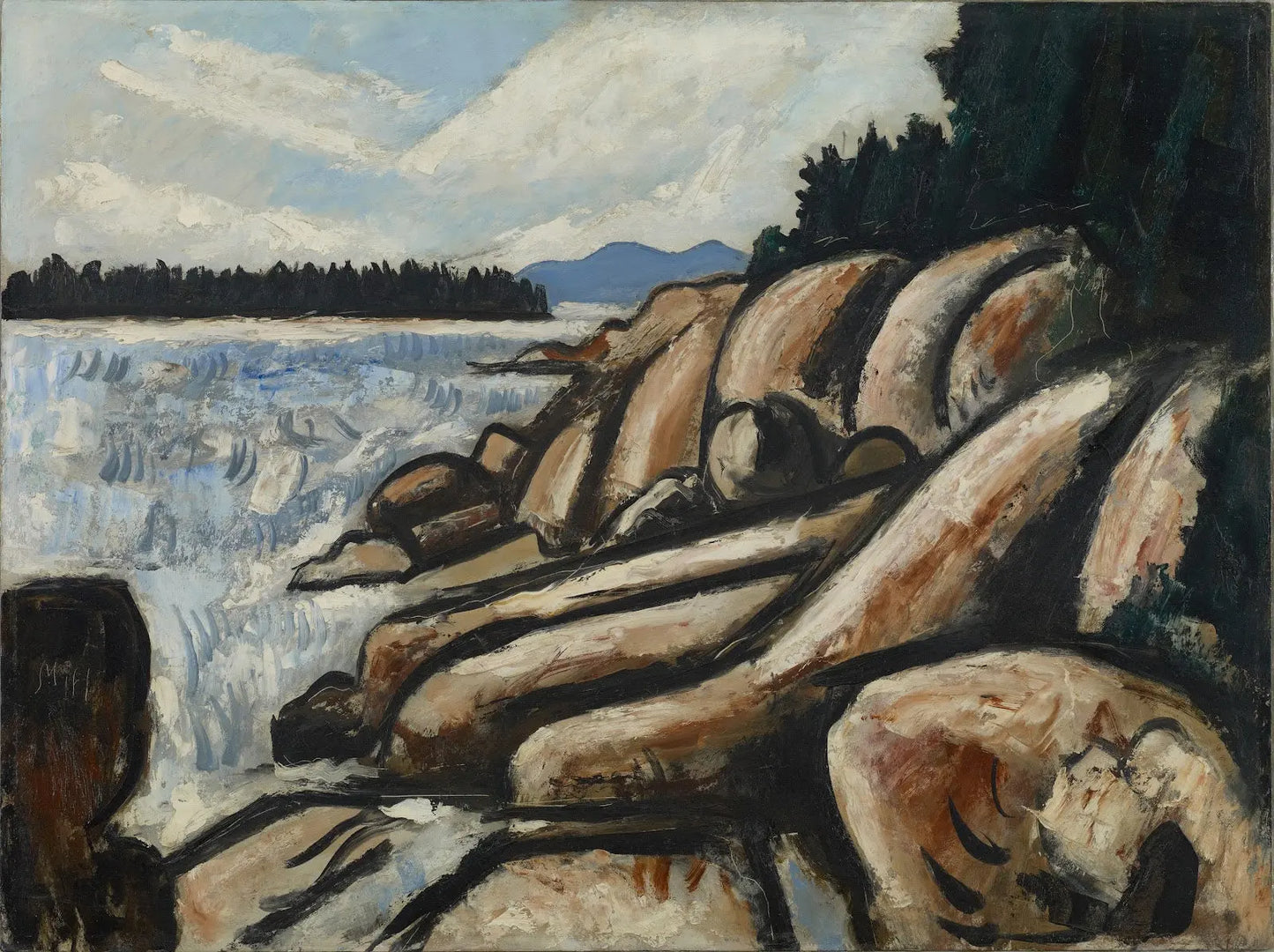 {{ product_title }} Fine Art Print | {{ product_vendor }} Jakero77 Marsden Hartley - City Point Vinalhaven (1937-38) Fine Art Print Art Print Jakero77