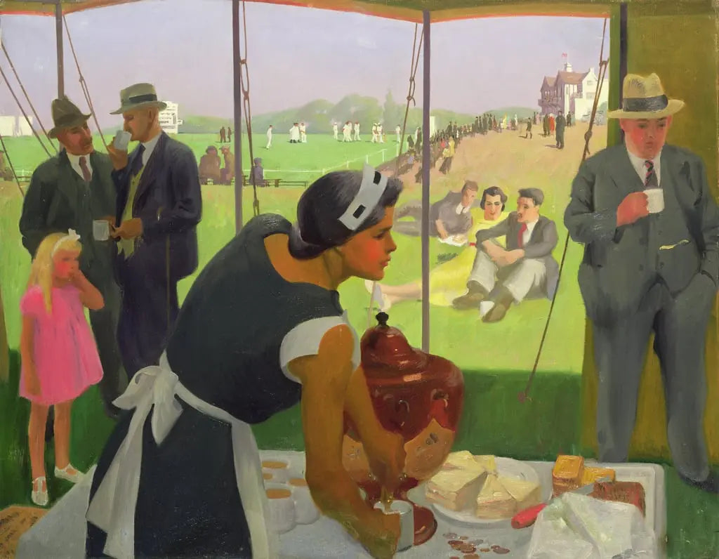 {{ product_title }} Fine Art Print | {{ product_vendor }} Jakero77 Percy Shakespeare - Tea Interval at Dudley (circa 1938) - 17"x22" Fine Art Print Art Print Jakero77