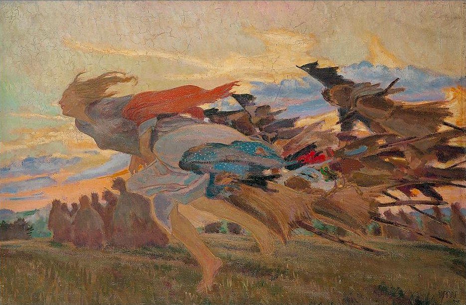 Wojciech Weiss Scarecrows 1905 Fine Art Print