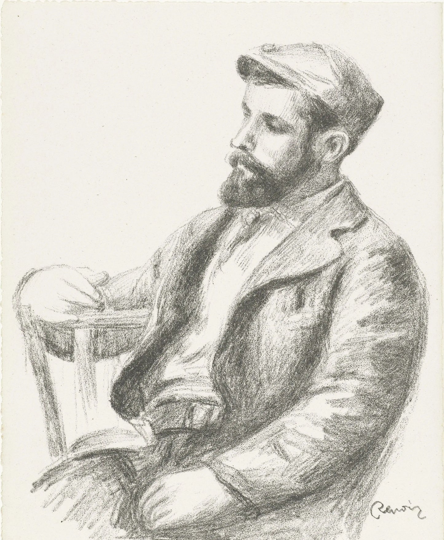 Artist Louis Valtat Portrait by Pierre Auguste Renoir (1904-05) 17" x 22" Fine Art Print Jakero77