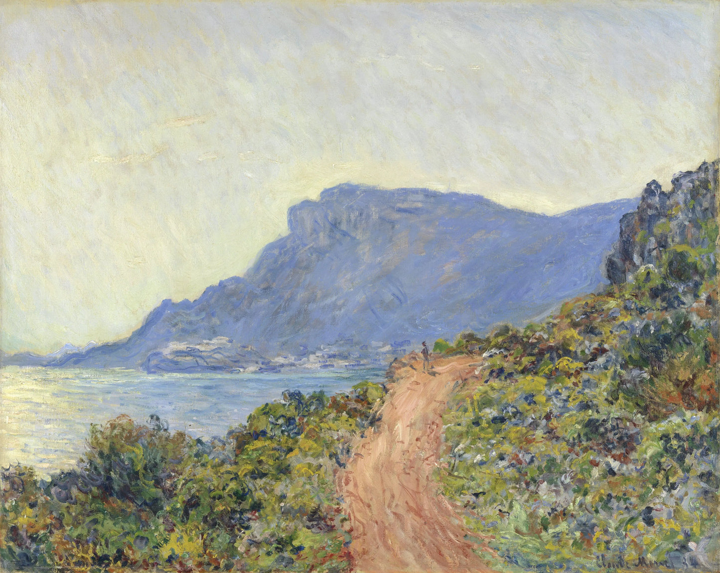 La Corniche near Monaco by Claude Monet (1884) - 17" x 22" Fine Art Print Jakero77
