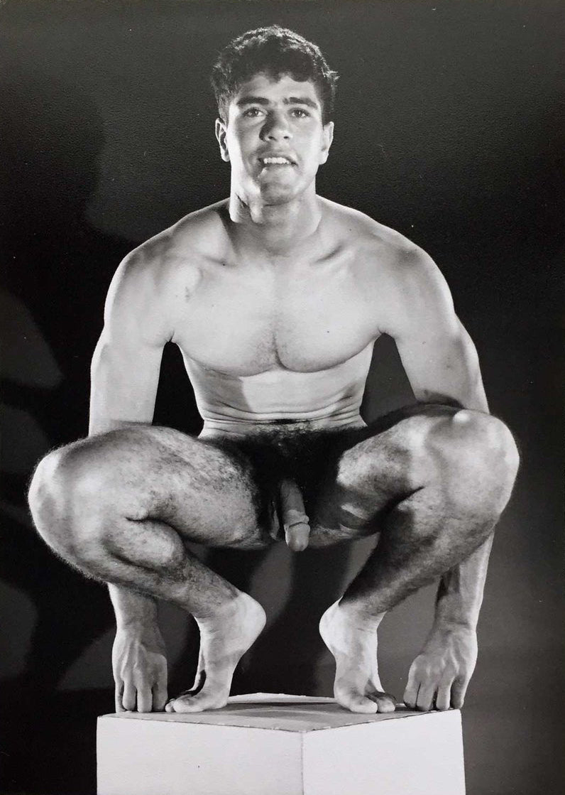 Bruce of LA Vintage Nude Muscular Male with Whip 1960s Homoerotic Gay  Interest - 17 x 22 Art Print - 2096