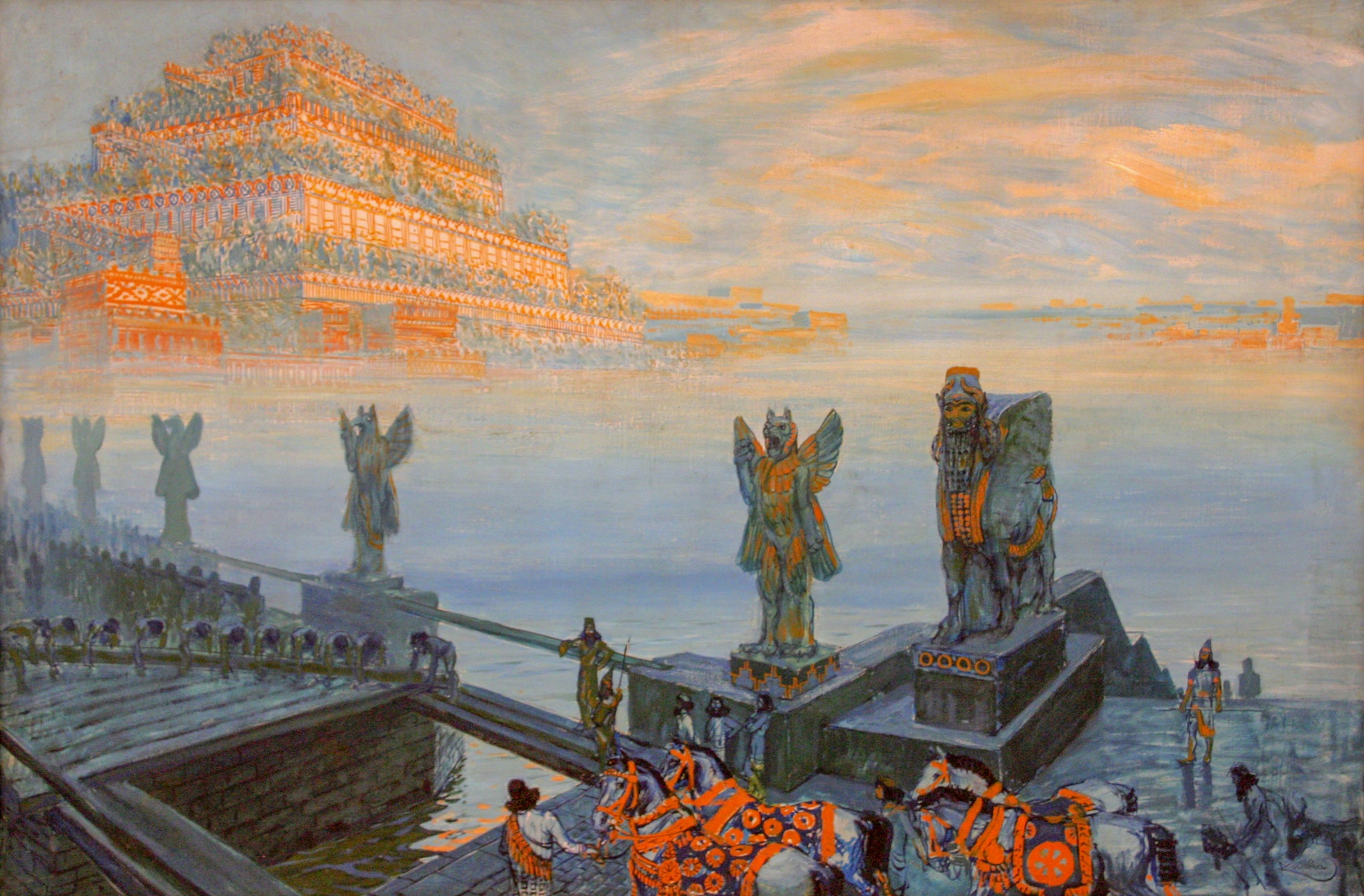 Frantisek Kupka - Babylon (1906) - 17" x 22" Fine Art Print