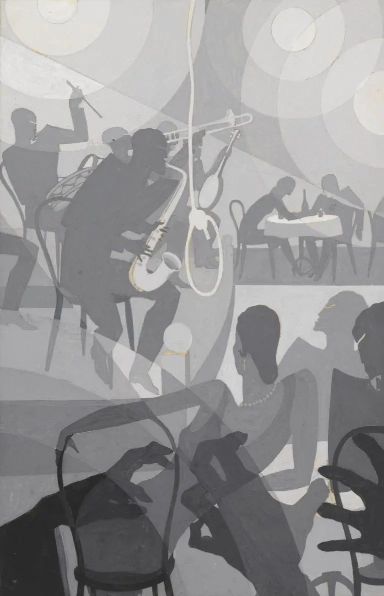 {{ product_title }} Fine Art Print | {{ product_vendor }} Jakero77 Aaron Douglas - Charleston (1928) - 17" x 22" Fine Art Print Art Print Jakero77