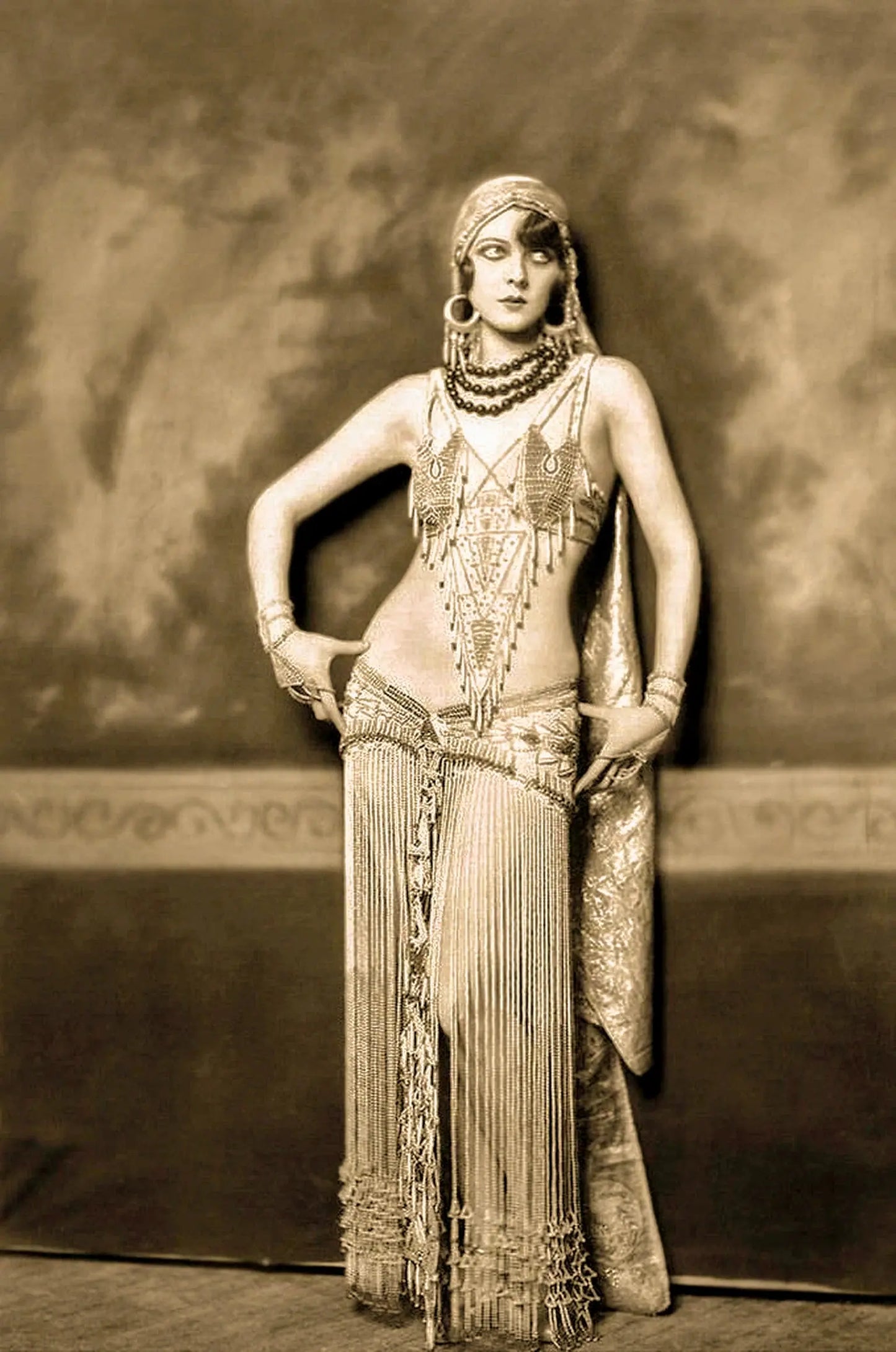 {{ product_title }} Fine Art Print | {{ product_vendor }} Jakero77 Alfred Cheney Johnston - Marion Benda Gypsy Burlesque Dancer 1920s - 17" x 22" Fine Art Print Art Print Jakero77