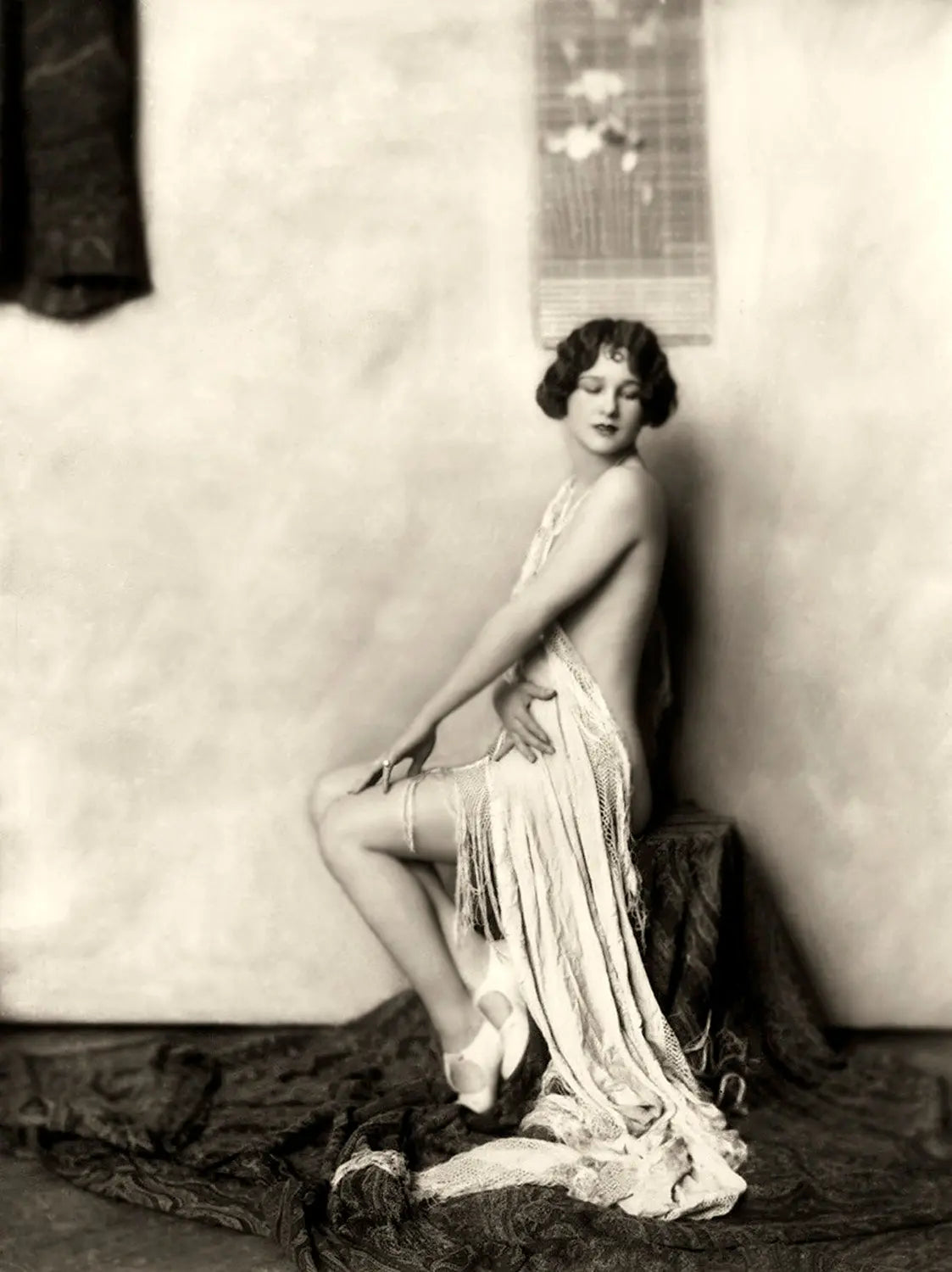 {{ product_title }} Fine Art Print | {{ product_vendor }} Jakero77 Alfred Cheney Johnston - Risque Nude Ziegfeld Follies Girl (1920s) - 17" x 22" Fine Art Print Art Print Jakero77
