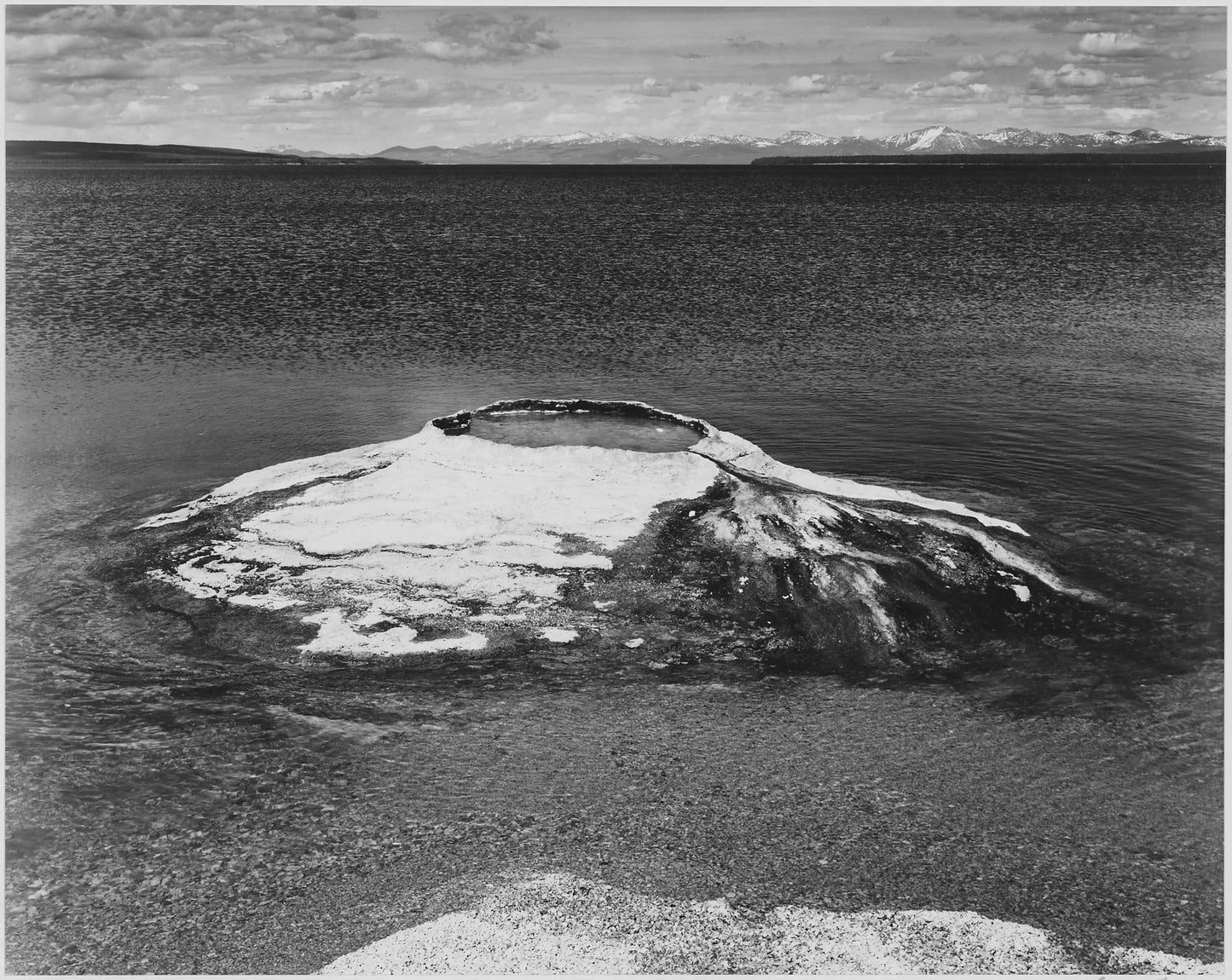 {{ product_title }} Fine Art Print | {{ product_vendor }} Jakero77 Ansel Adams - The Fishing Cone Yellowstone Lake Wyoming (1937) - 17" x 22" Print Art Print Jakero77