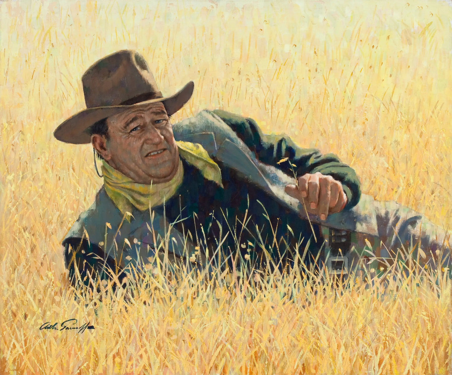 {{ product_title }} Fine Art Print | {{ product_vendor }} Jakero77 Arthur Sarnoff - The Duke John Wayne Western 1960s Signed - 17" x 22" Art Print Art Print Jakero77