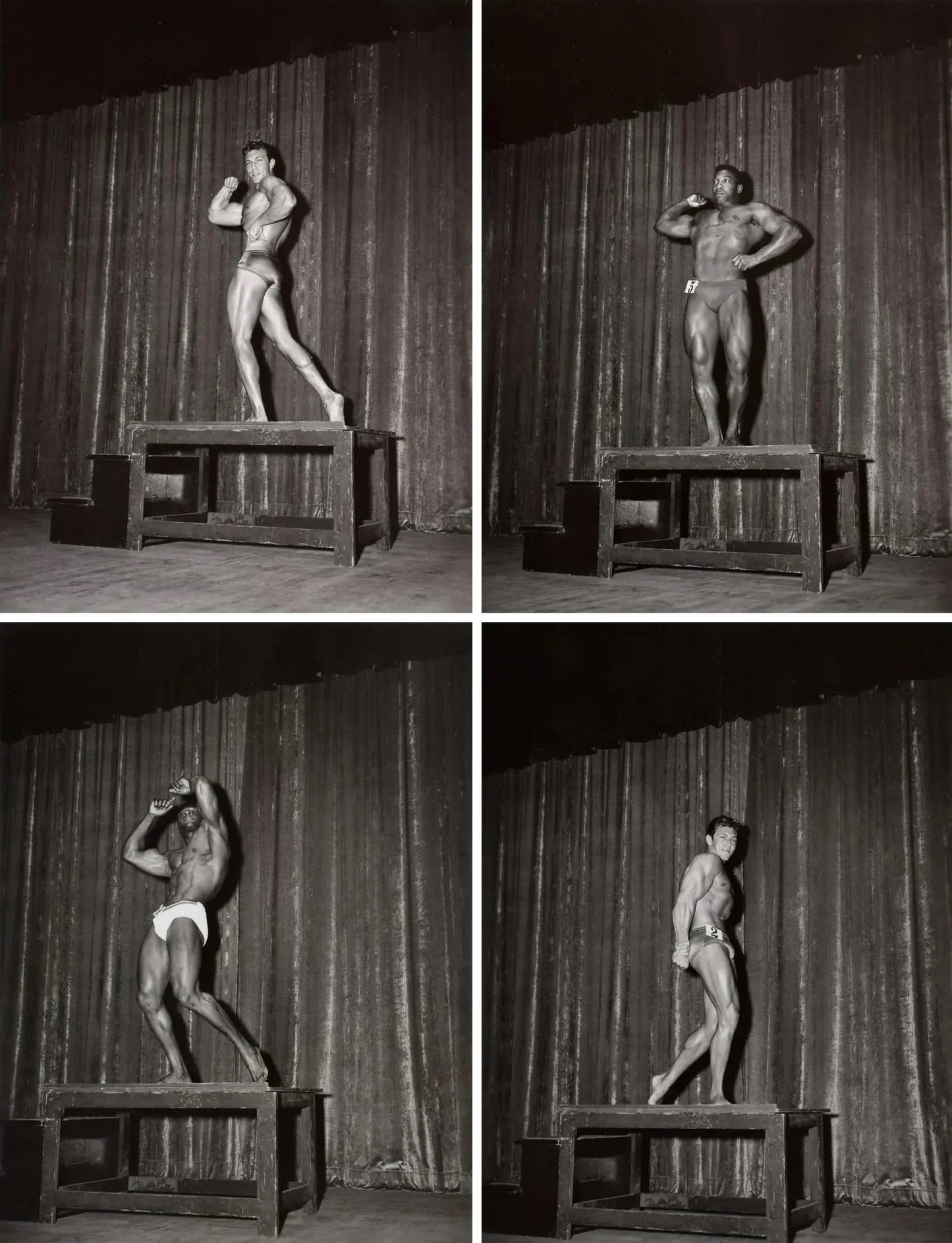 {{ product_title }} Fine Art Print | {{ product_vendor }} Jakero77 Bruce of LA 1960s Bodybuilder Competition Podium Poses - 17" x 22" Fine Art Print - 1838 Art Print Jakero77