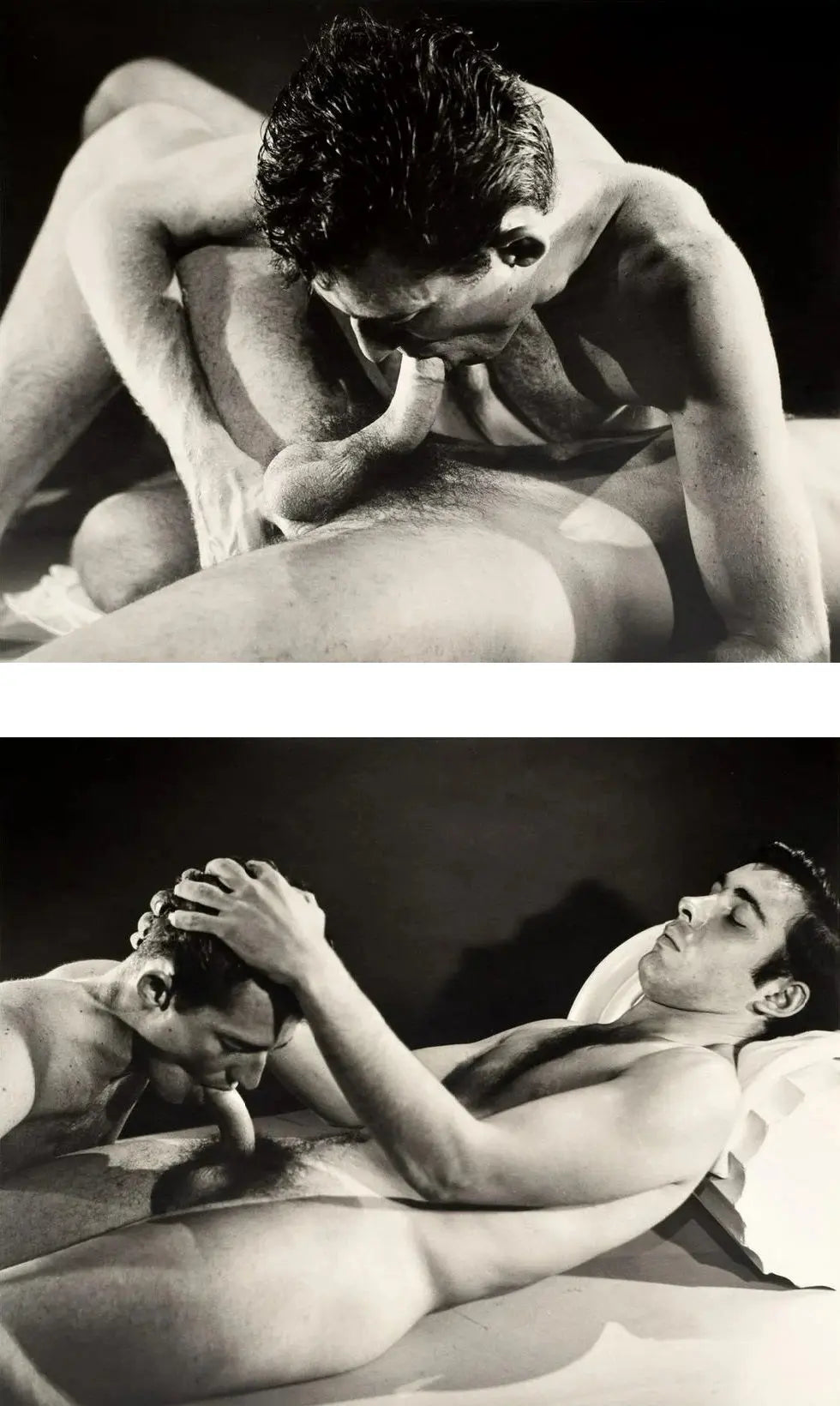 {{ product_title }} Fine Art Print | {{ product_vendor }} Jakero77 Bruce of LA Erotic Gay Blowjob Oral Sex 1960s Homoerotic Vintage Gay Interest - 17"x22" Fine Art Print - 1987 Art Print Jakero77