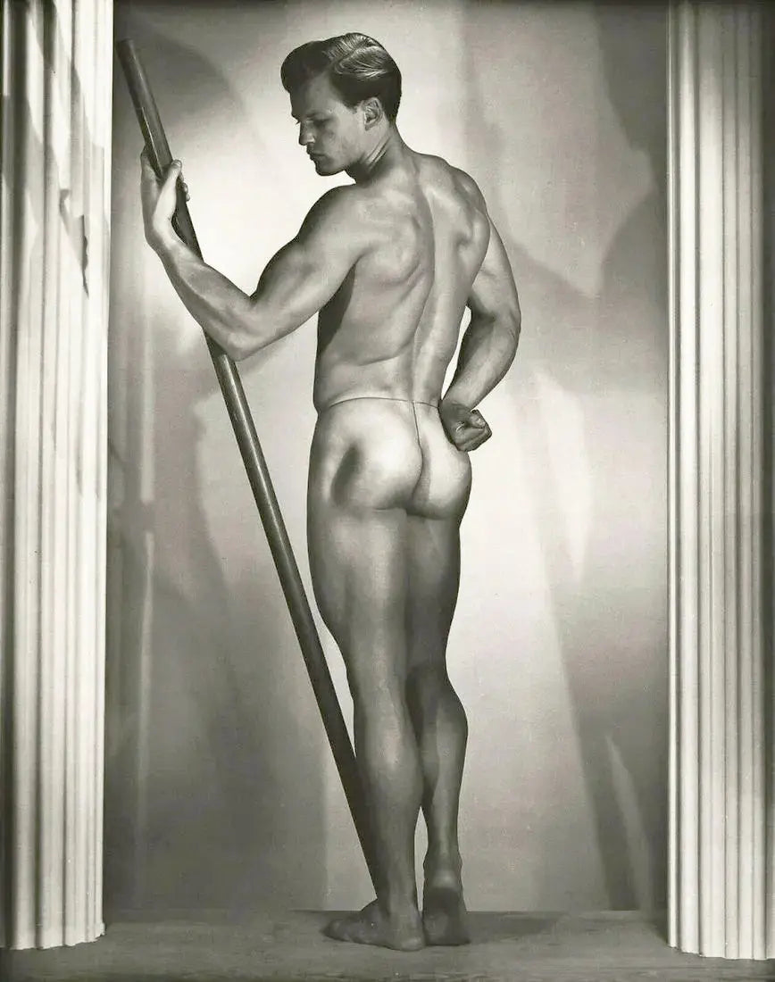 {{ product_title }} Fine Art Print | {{ product_vendor }} Jakero77 Bruce of LA - Gordon Hanson Nude Butt 1950s Gay Interest - 17"x22" Fine Art Print Art Print Jakero77