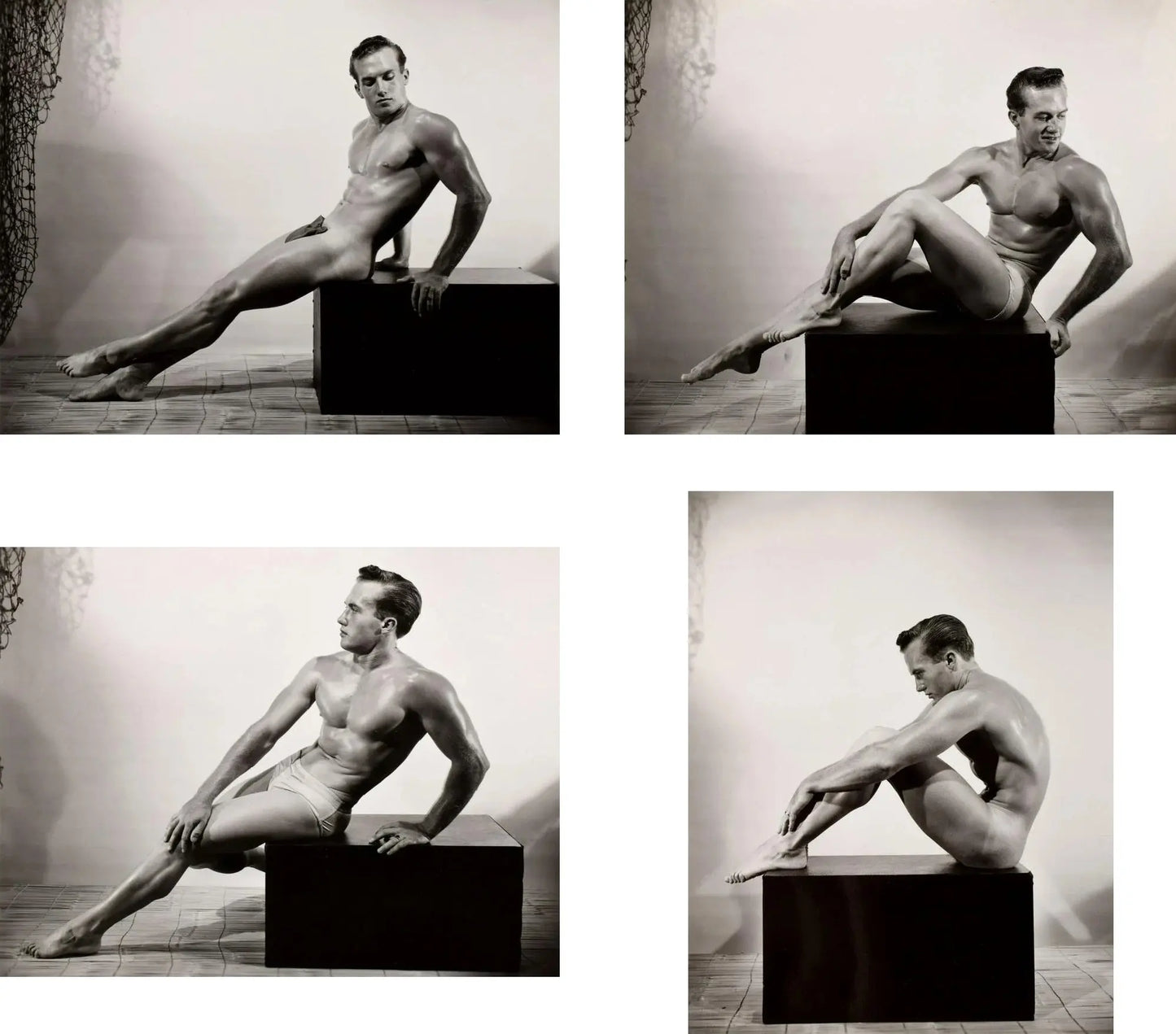{{ product_title }} Fine Art Print | {{ product_vendor }} Jakero77 Bruce of LA Nude Male Artistic Poses Gay Interest - 17"x22" Fine Art Print - 1955 Art Print Jakero77