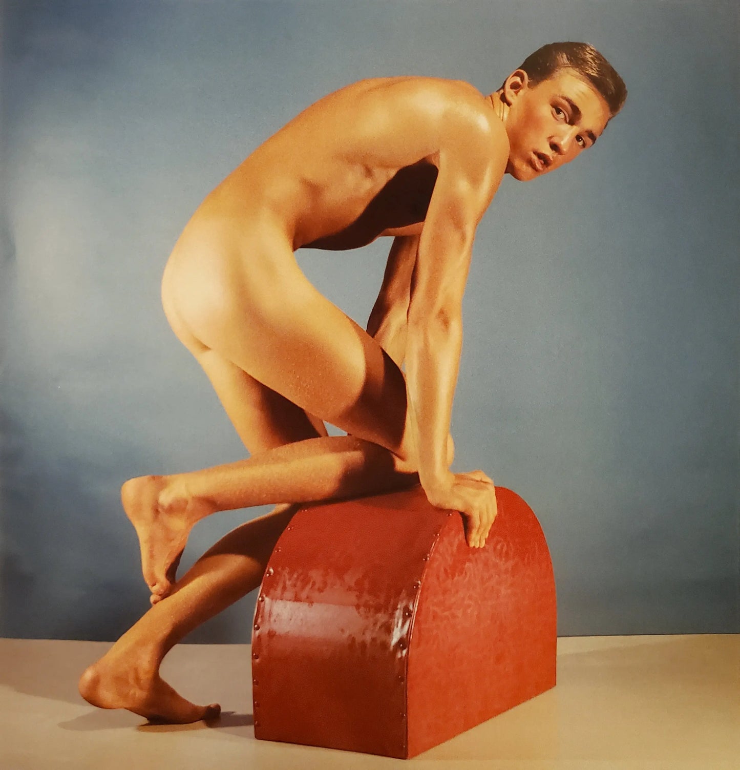 {{ product_title }} Fine Art Print | {{ product_vendor }} Jakero77 Bruce of LA - Nude Male Bent Over Butt 1960s Gay Interest - 17" x 22" Art Print Art Print Jakero77