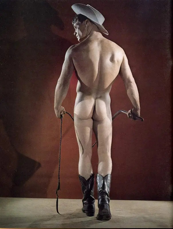 {{ product_title }} Fine Art Print | {{ product_vendor }} Jakero77 Bruce of LA Vintage Nude Cowboy Mark Edwards Gay Interest - 17" x 22" Art Print - 2266 Art Print Jakero77