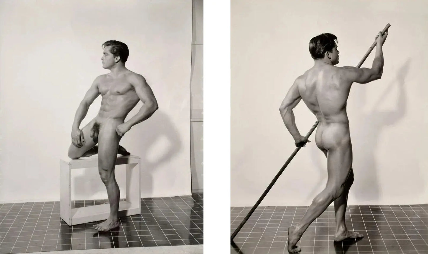 {{ product_title }} Fine Art Print | {{ product_vendor }} Jakero77 Bruce of Los Angeles Nude Guy Homoerotic Vintage Gay Interest - 17"x22" Fine Art Print - 1963 Art Print Jakero77