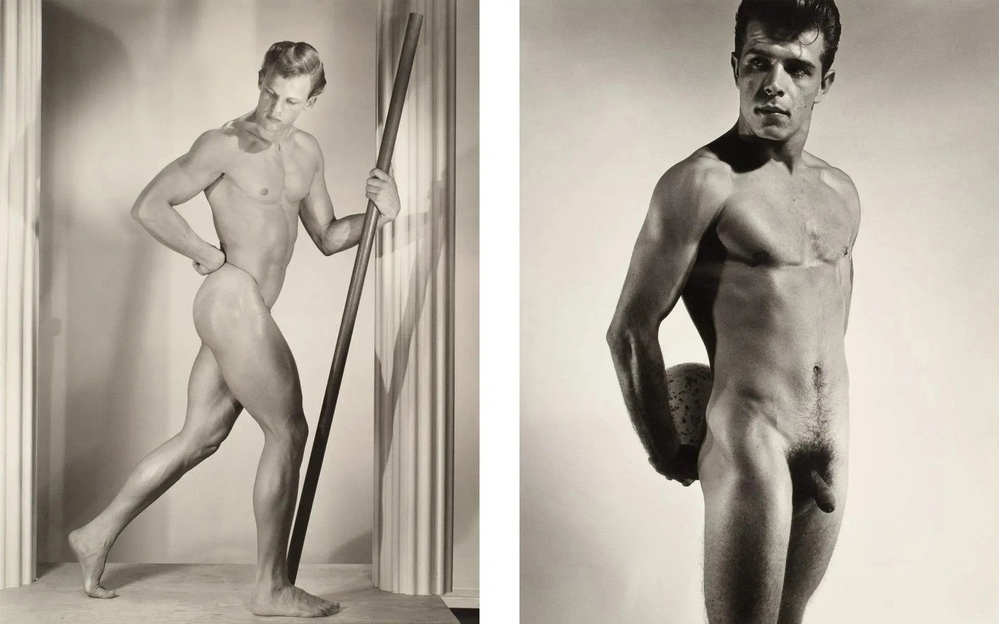 {{ product_title }} Fine Art Print | {{ product_vendor }} Jakero77 Bruce of Los Angeles Nude Guys Artistic Poses 1960s Homoerotic Vintage Gay Interest - 17"x22" Fine Art Print - 1998 Art Print Jakero77