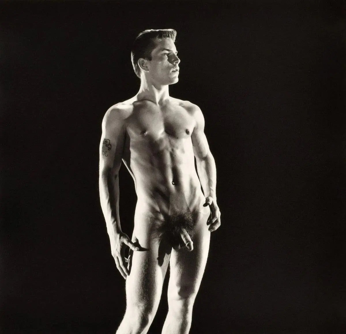 {{ product_title }} Fine Art Print | {{ product_vendor }} Jakero77 Bruce of Los Angeles Nude Joe Dallesandro Aroused Cock Rare 1960s Homoerotic Vintage Gay Interest - 17"x22" Fine Art Print - 1996 Art Print Jakero77