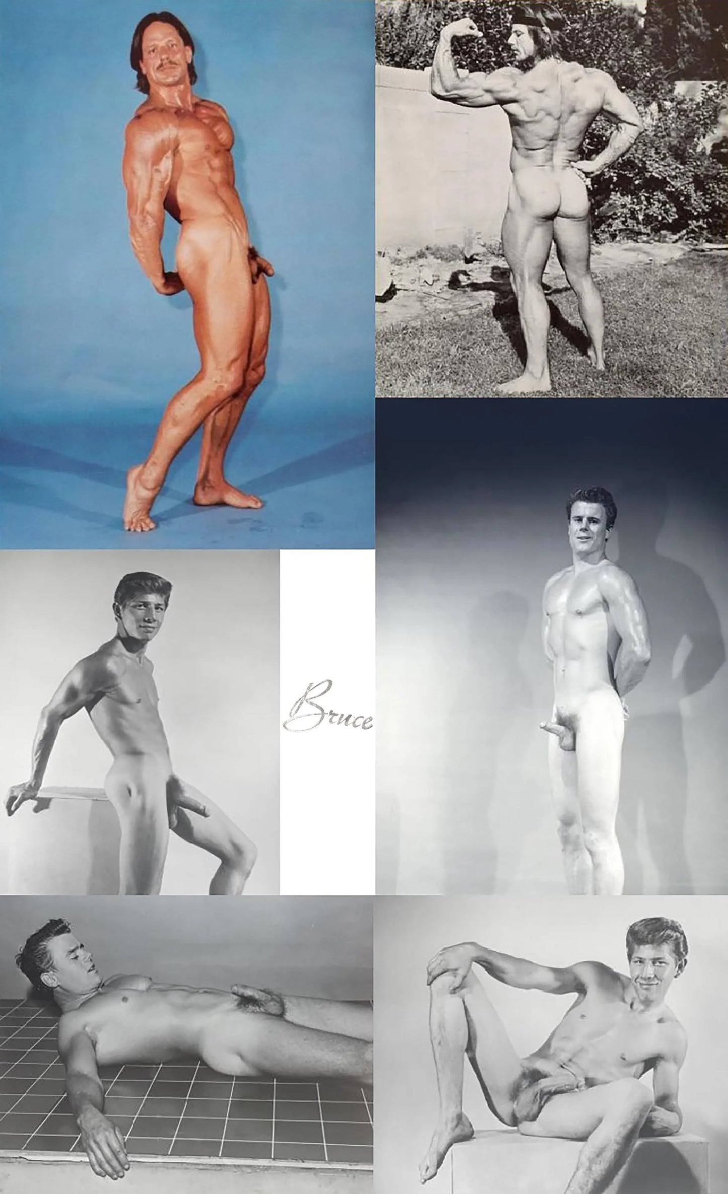 {{ product_title }} Fine Art Print | {{ product_vendor }} Jakero77 Bruce of Los Angeles Vintage Gay 1960s THE PRIVATE FILES Volume #1 Nude Male Models Homoerotic Gay Interest - 17"x22" Fine Art Print - 2109 Art Print Jakero77