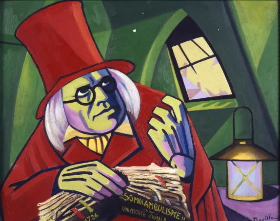 {{ product_title }} Fine Art Print | {{ product_vendor }} Jakero77 Clovis Trouille - Caligari (1945) Somnambulisme - 17" x 22" Fine Art Print Art Print Jakero77