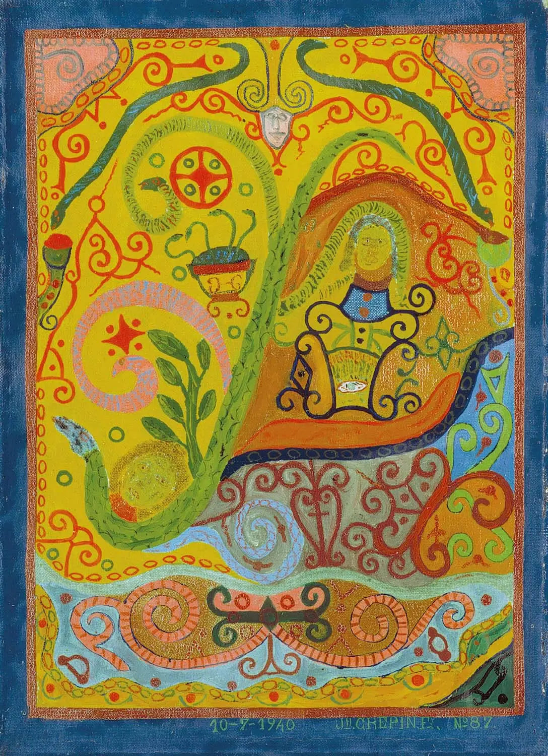 {{ product_title }} Fine Art Print | {{ product_vendor }} Jakero77 Fleury Joseph Crepin - Untitled Number 87 (1940) - 17" x 22" Fine Art Print Art Print Jakero77