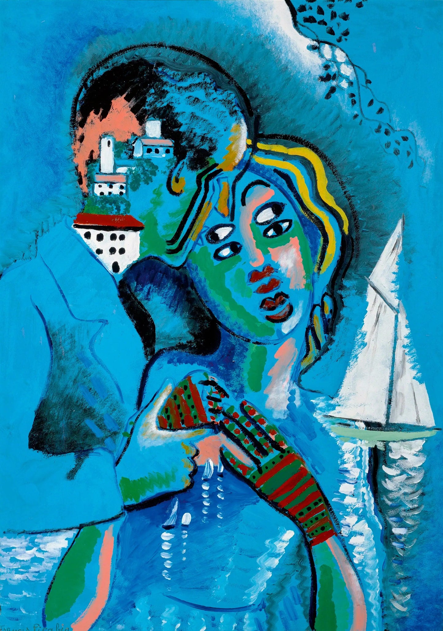 {{ product_title }} Fine Art Print | {{ product_vendor }} Jakero77 Francis Picabia - Idyll Psychedelic (1925-27) Signed - 17" x 22" Fine Art Print Art Print Jakero77