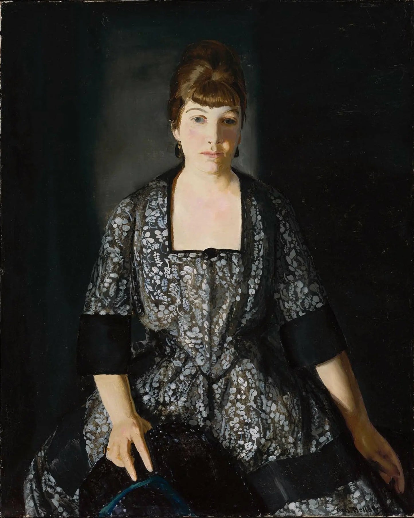 {{ product_title }} Fine Art Print | {{ product_vendor }} Jakero77 George Bellows - Emma in the Black Print Dress (1919) Signed - 17" x 22" Art Print Art Print Jakero77