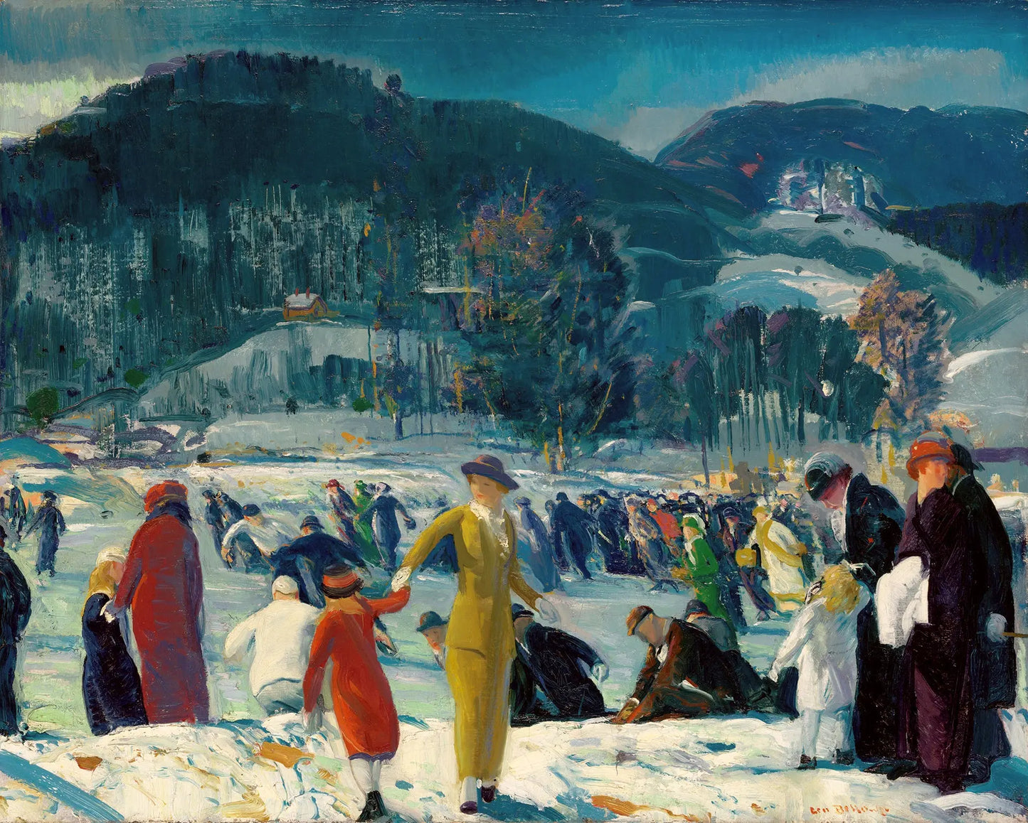 {{ product_title }} Fine Art Print | {{ product_vendor }} Jakero77 George Bellows - Love of Winter (1914) Signed - 17" x 22" Fine Art Print Art Print Jakero77