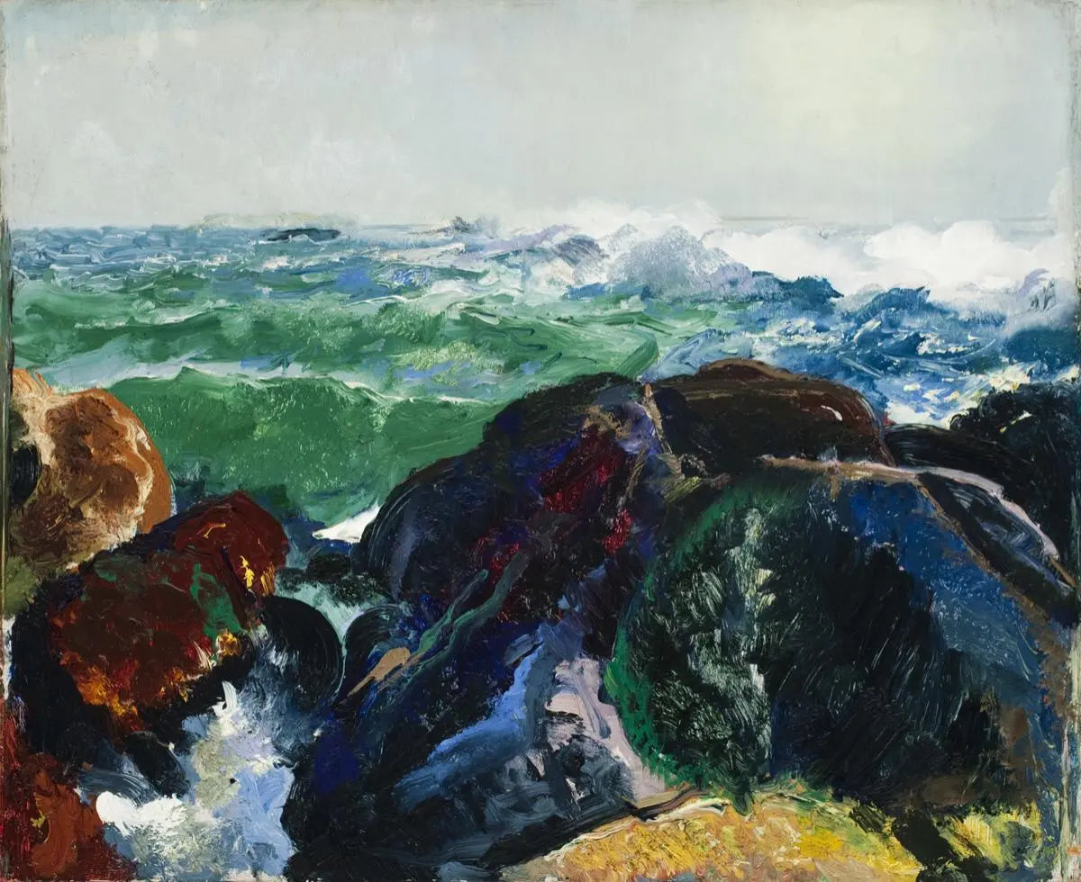 {{ product_title }} Fine Art Print | {{ product_vendor }} Jakero77 George Bellows - Monhegan Island, Maine (1913) - 17" x 22" Fine Art Print Art Print Jakero77